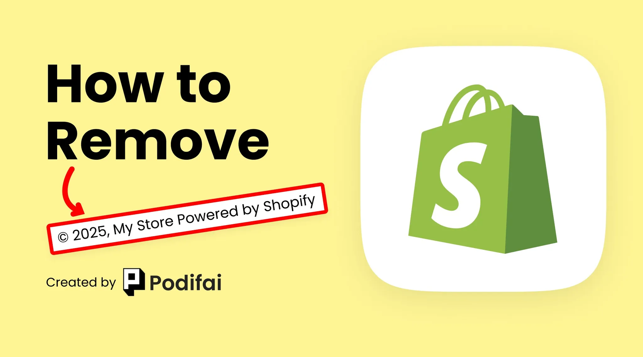 Remove 'Powered by Shopify' in 2 Minutes