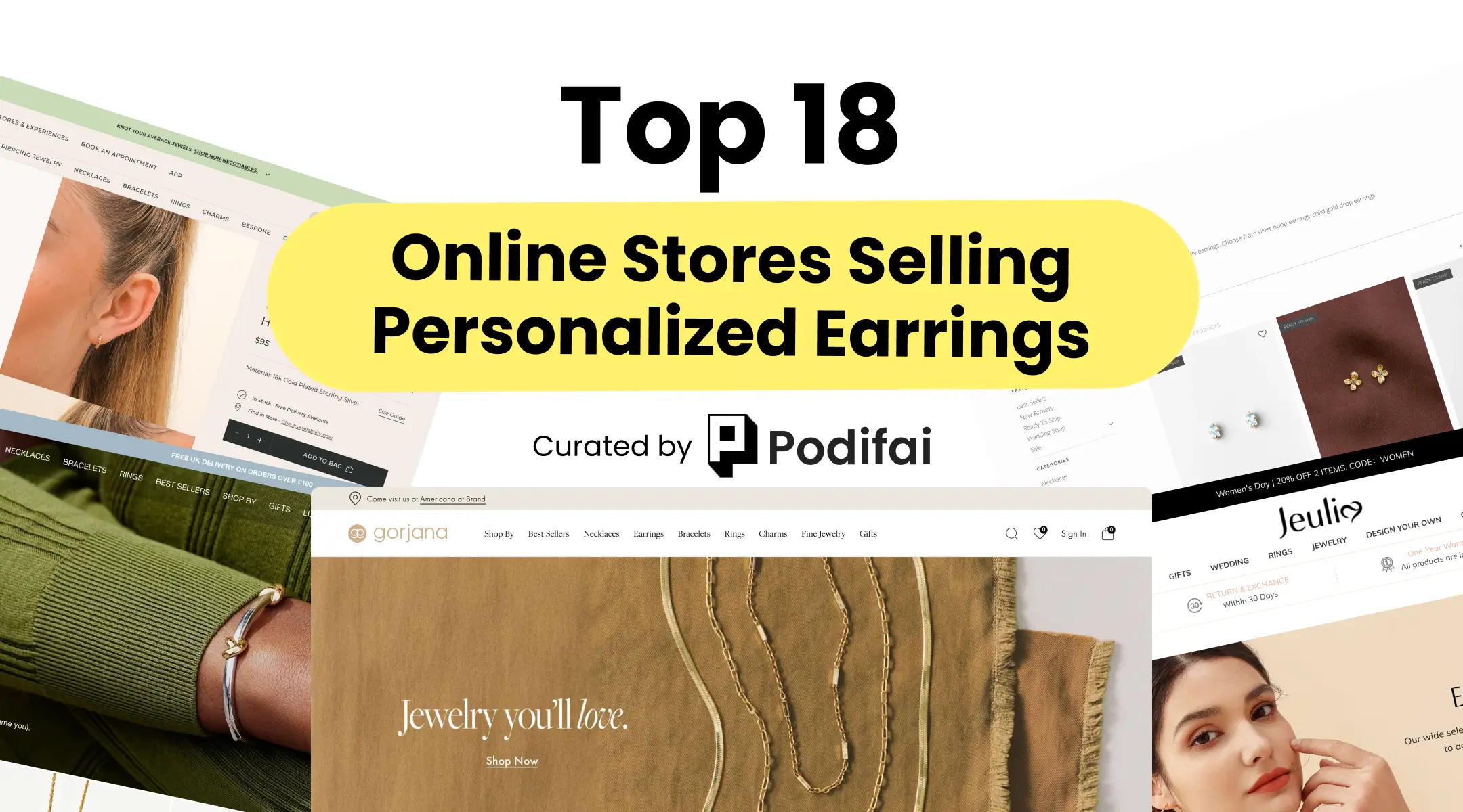 Top 18 Personalized Earrings Stores Online (With Traffic Data)