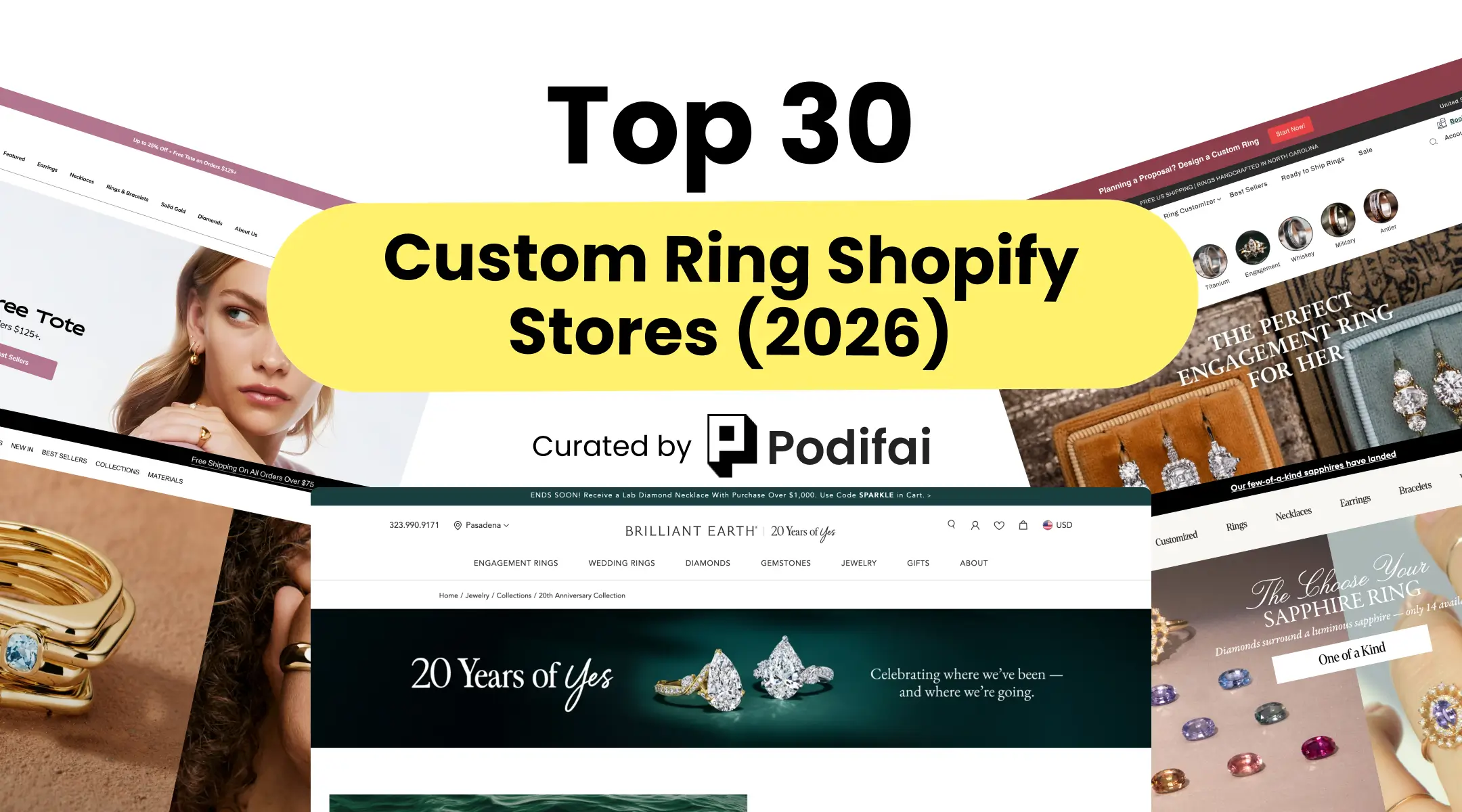 Top 30 Custom Ring Shopify Stores (With Traffic Data)