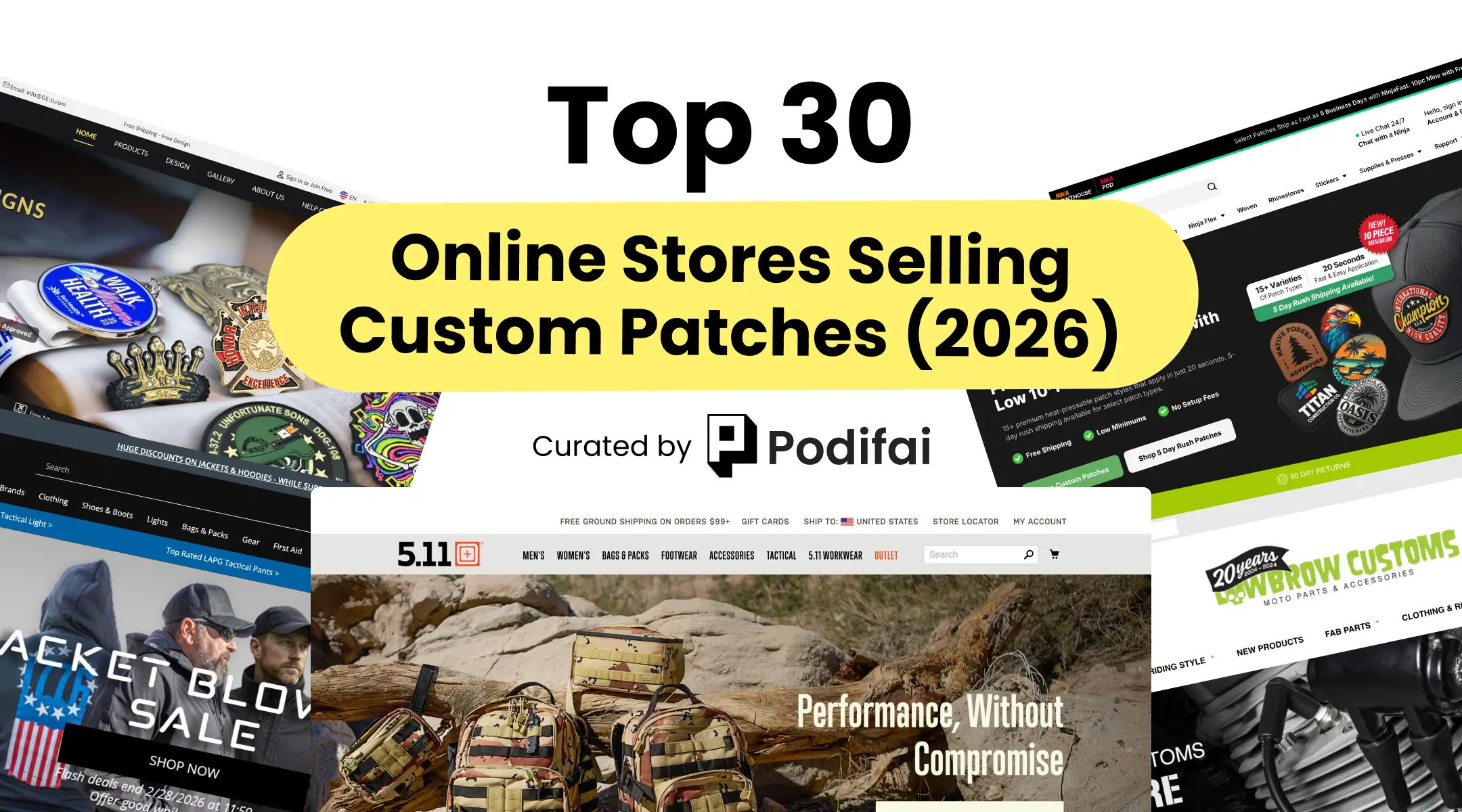 Top 30 Custom Patches Stores Online (With Pricing Data)