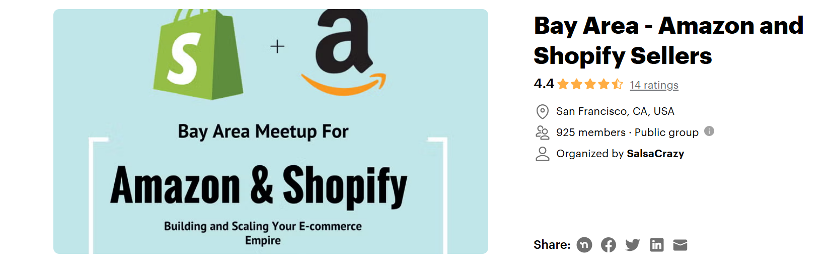 Bay Area - Amazon and Shopify Sellers