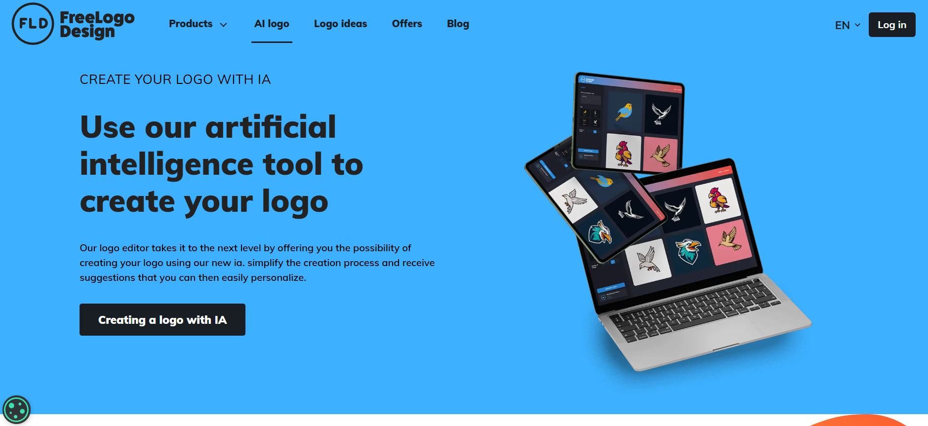 FreeLogoDesign’s homepage
