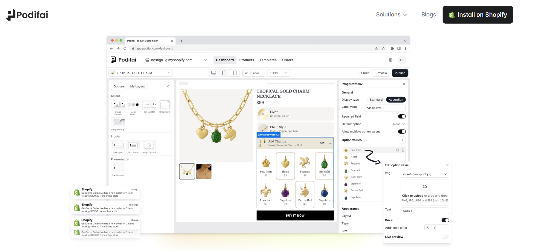 Podifai Product Customizer - Fast No-Code Shopify Product Customizer