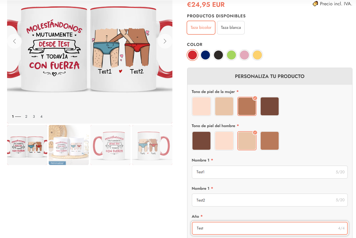Amor1970s – Couples' Customization