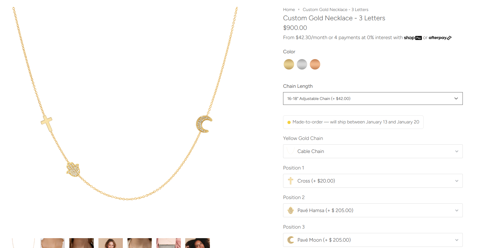 Maya Brenner – Multi-Charm Customization