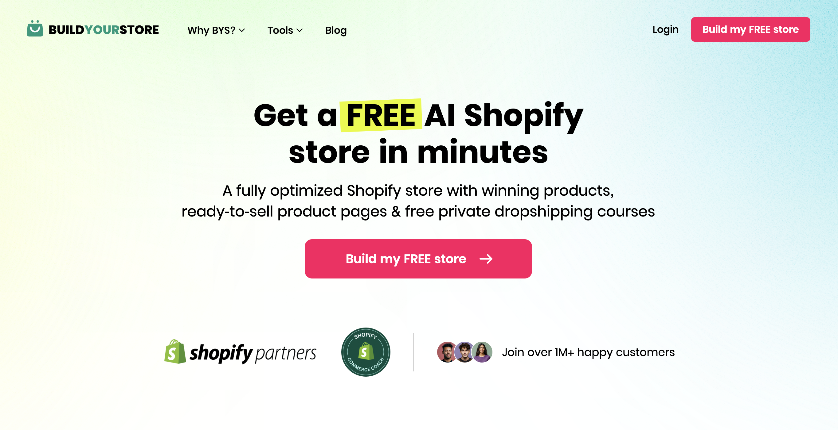 Build Your Store Homepage