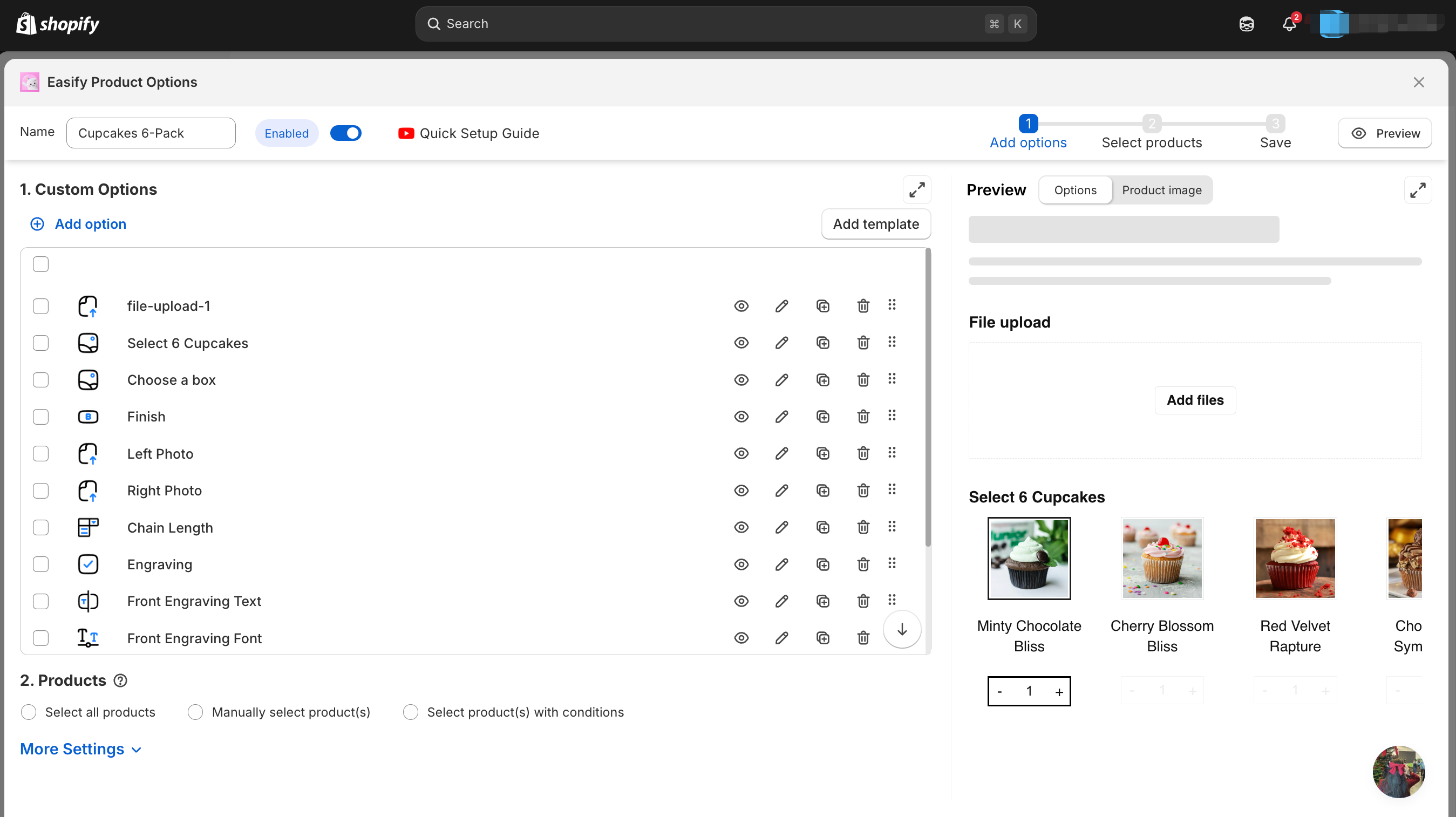 Easify’s UI