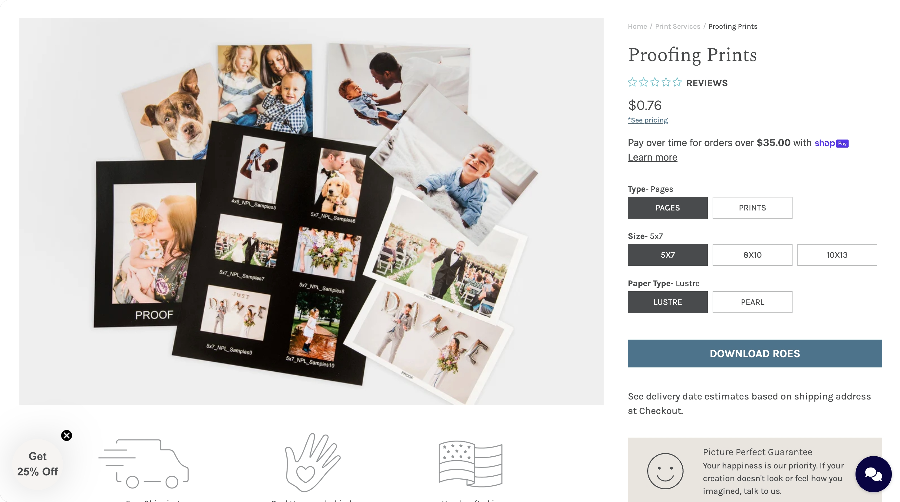 4. Nations Photo Lab β Professional photo printing meets custom blankets - Custom blanket product page on Shopify