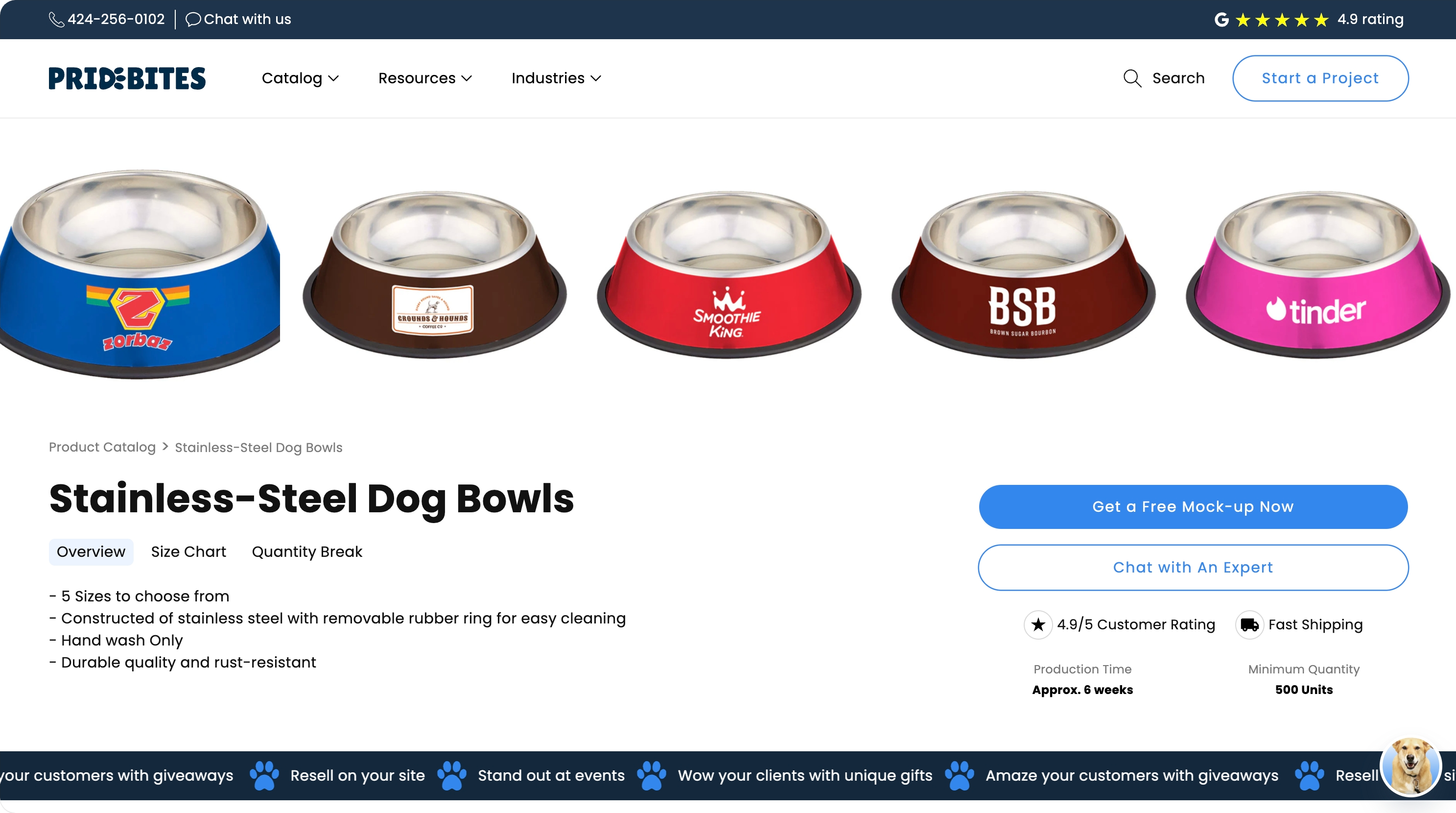 15. PrideBites β Custom pet products for brands and consumers - Custom blanket product page on Shopify
