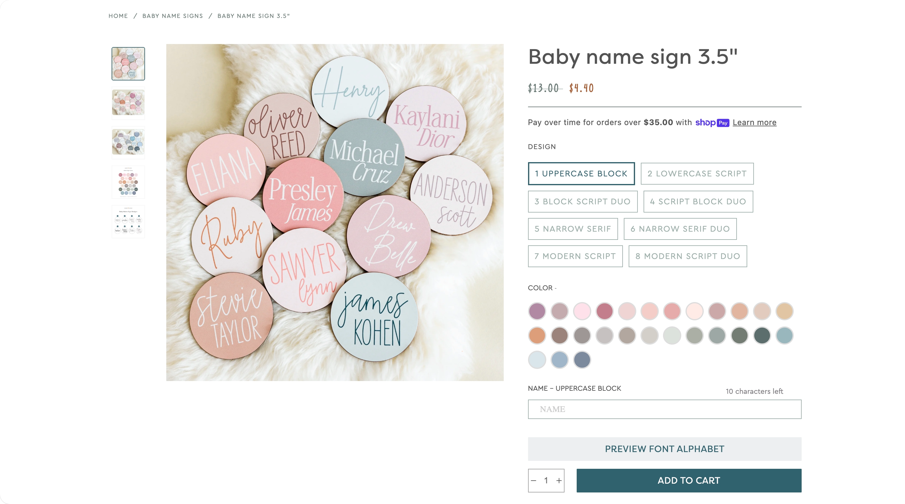 21. Sugar House Baby β Premium custom baby blankets - Custom blanket product page on Shopify