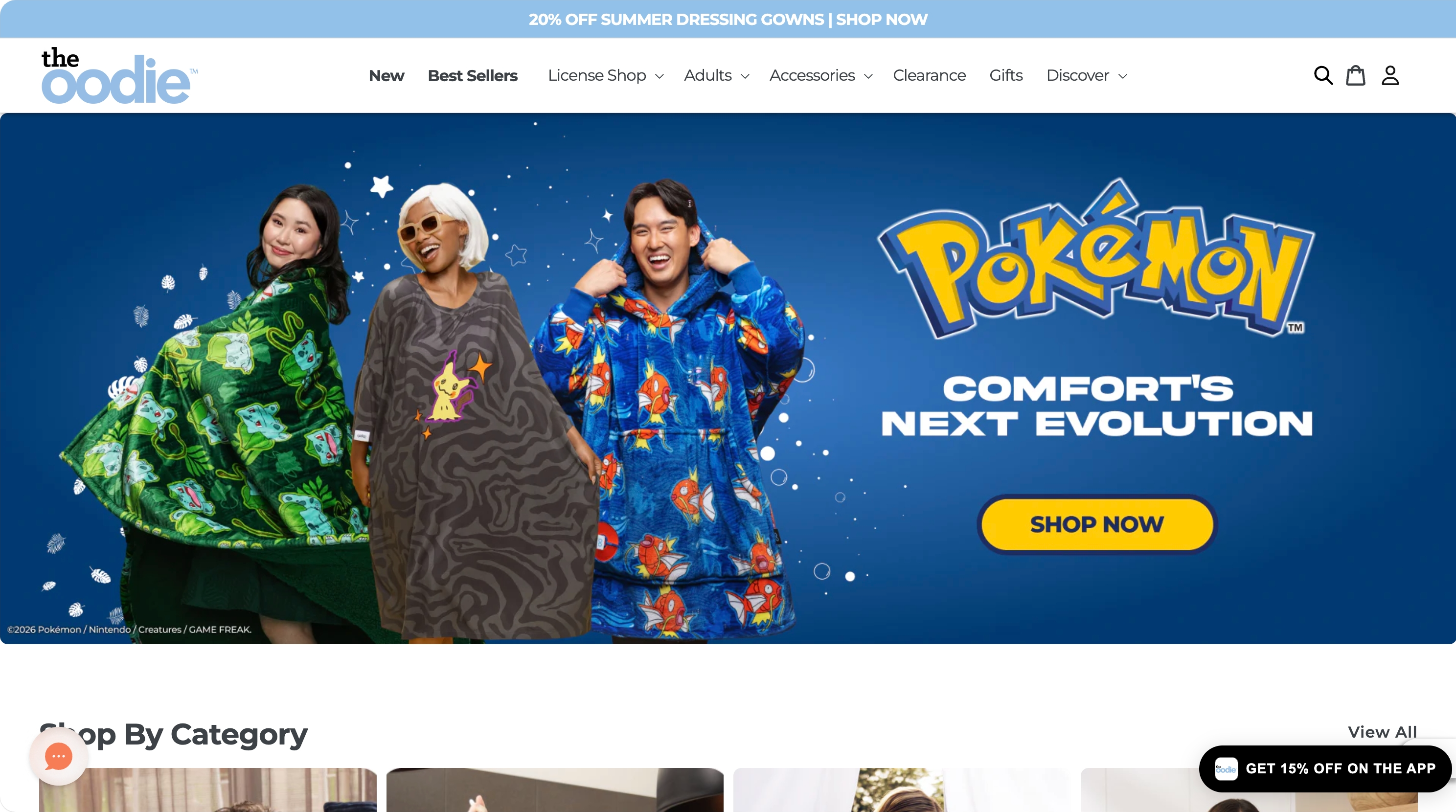 5. The Oodie β Wearable blankets with custom prints and 4M+ customers - Custom blanket product page on Shopify