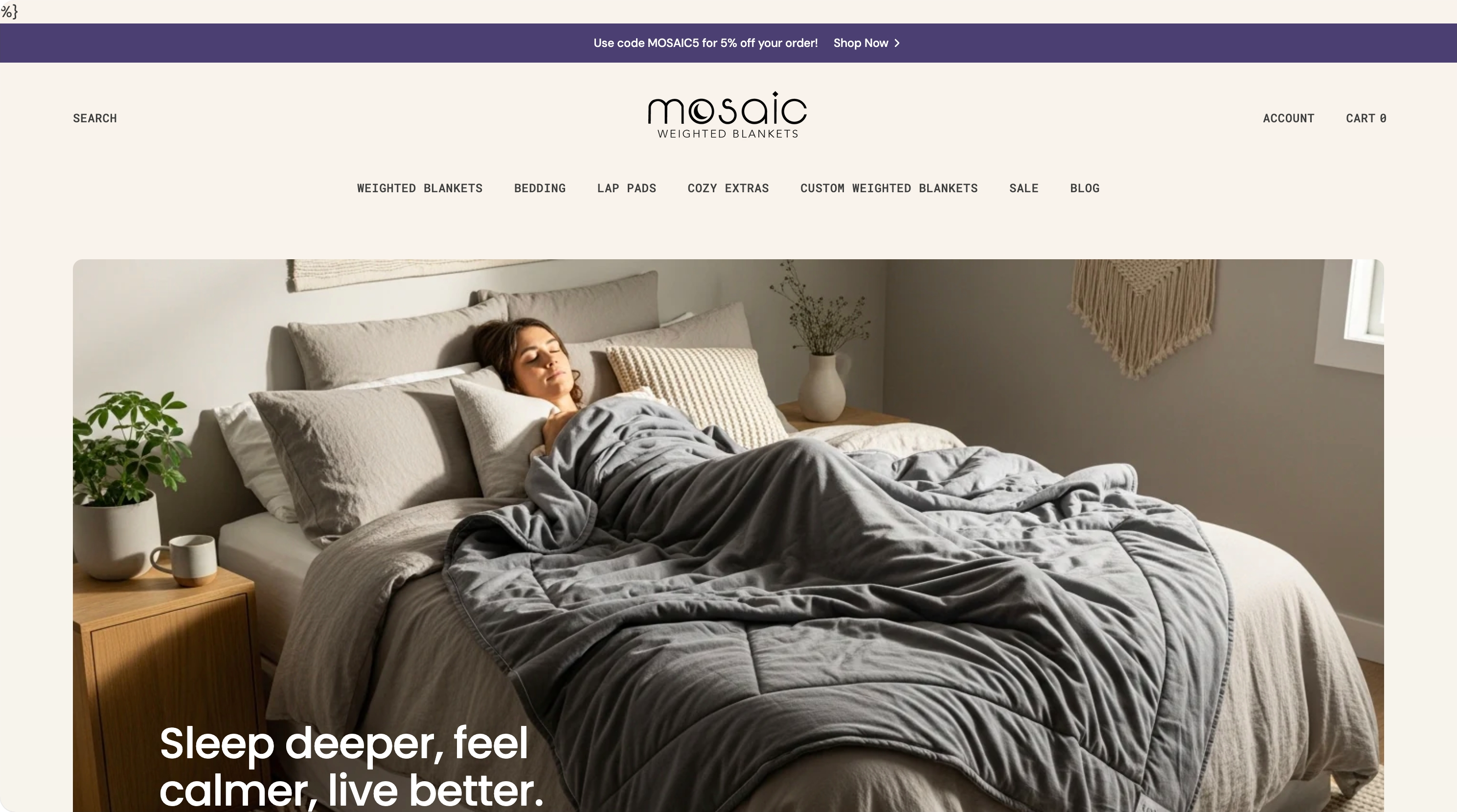 17. Mosaic Weighted Blankets β Custom-sized weighted blankets for every body - Custom blanket product page on Shopify