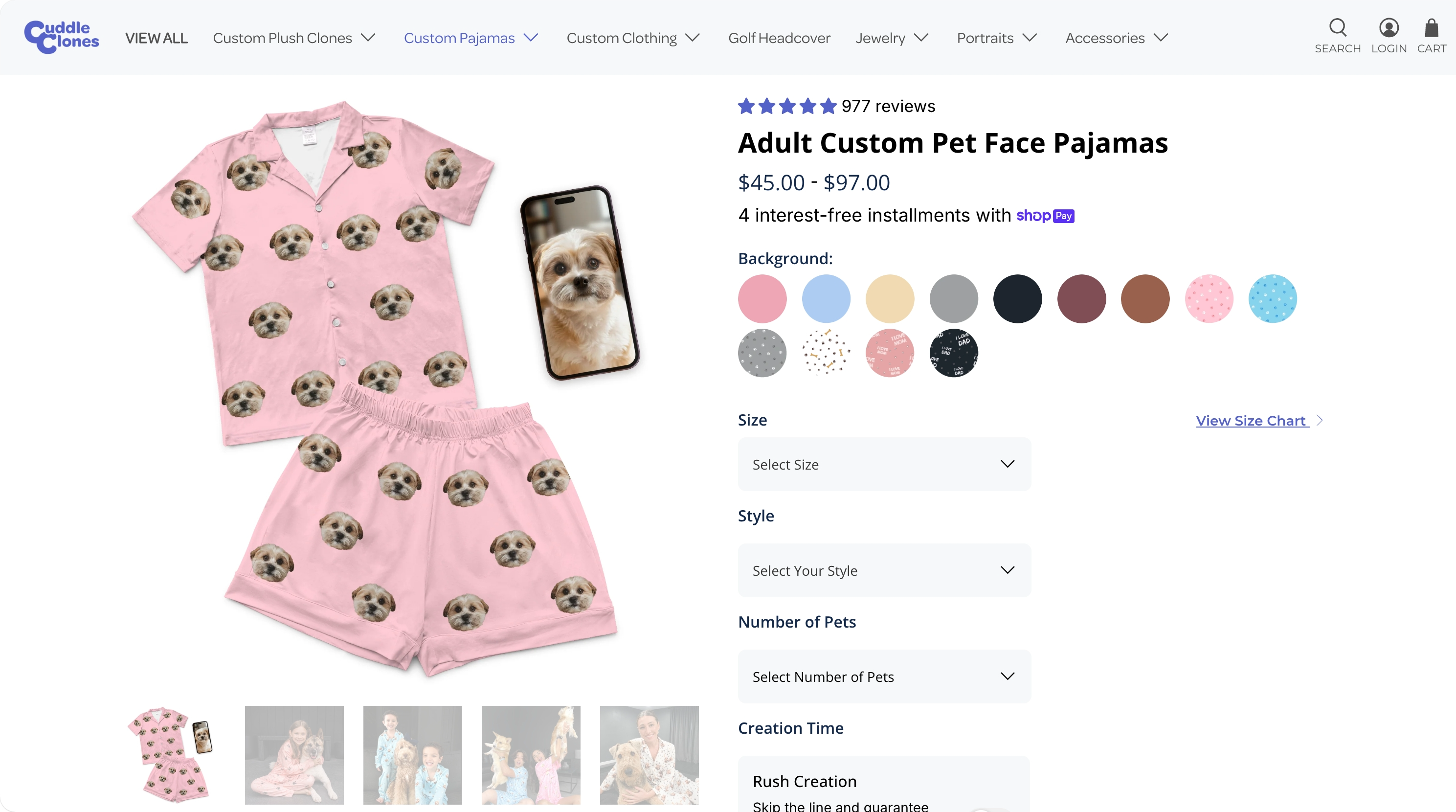 7. Cuddle Clones β Turn your pet into a plush toy and blanket - Custom blanket product page on Shopify