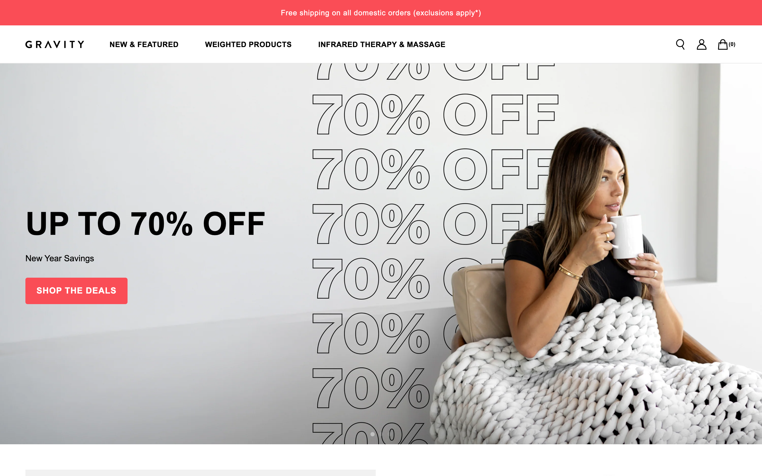 16. Gravity Blankets β The OG weighted blanket brand - Custom blanket product page on Shopify