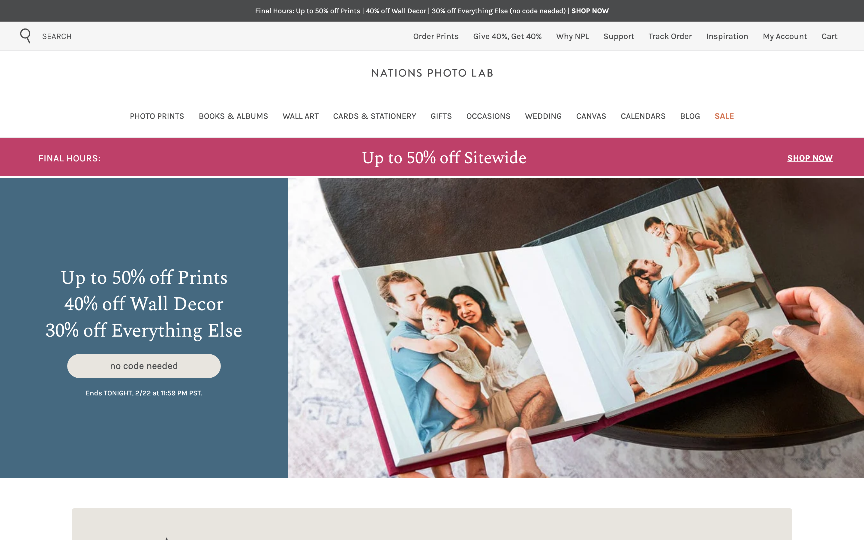 4. Nations Photo Lab β Professional photo printing meets custom blankets - Custom blanket product page on Shopify