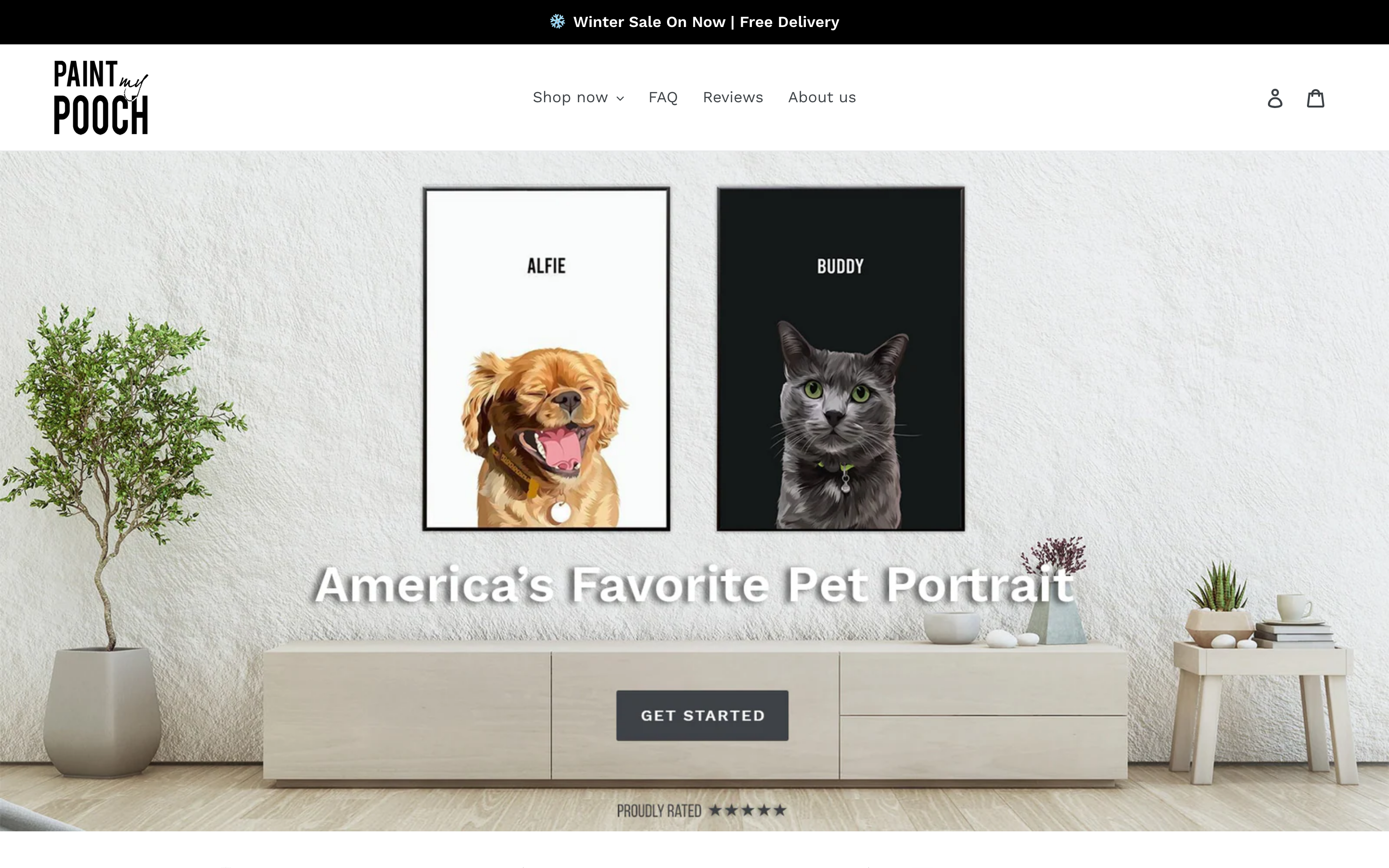 24. Paint My Pooch β Custom pet art blankets and portraits - Custom blanket product page on Shopify