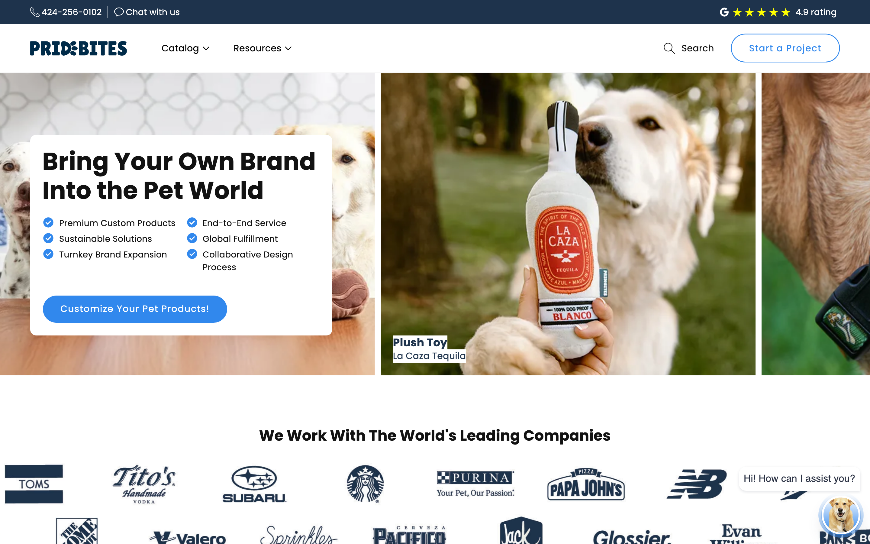 15. PrideBites β Custom pet products for brands and consumers - Custom blanket product page on Shopify