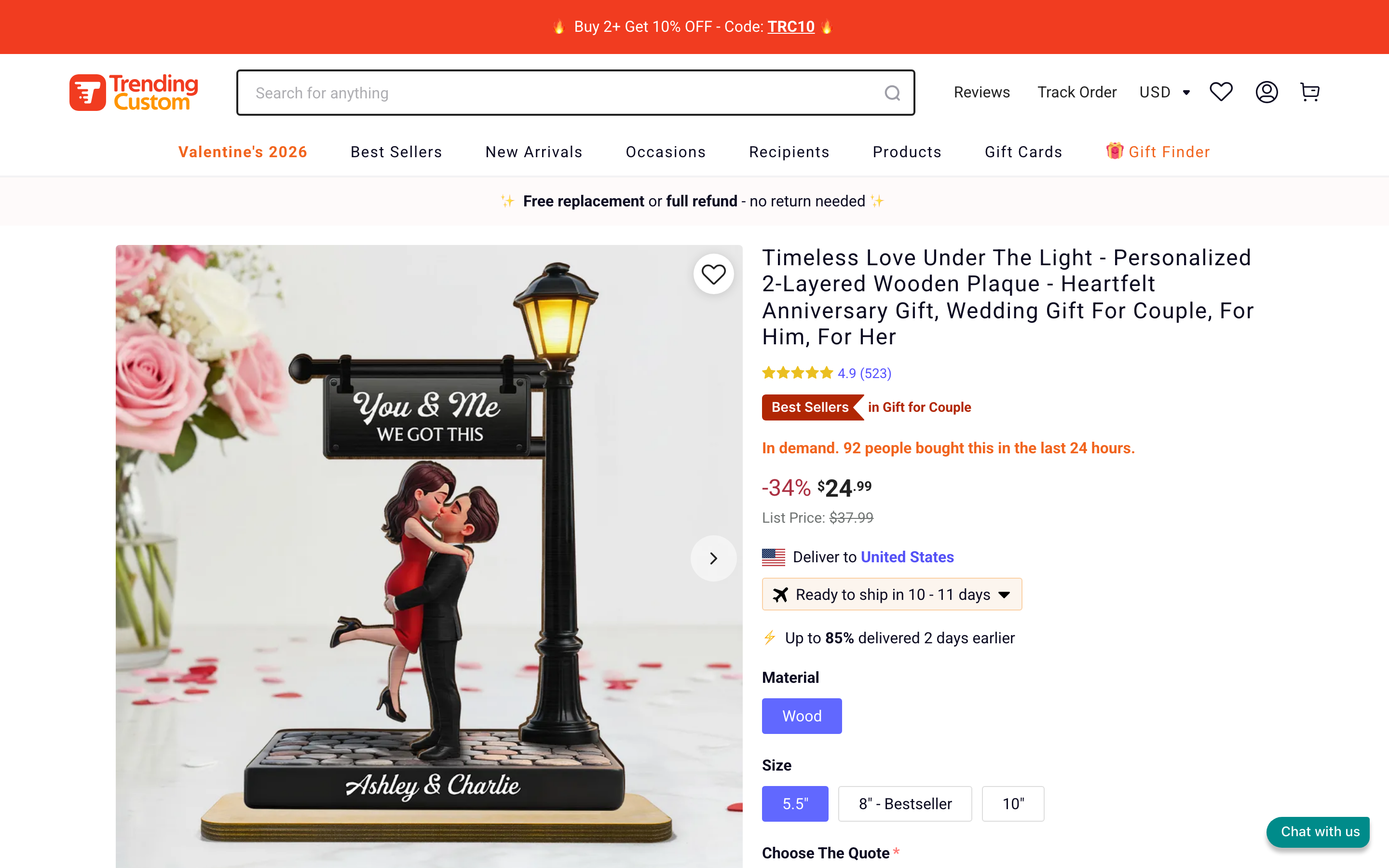 14. Trending Custom β Personalized photo gifts from San Francisco - Custom blanket product page on Shopify