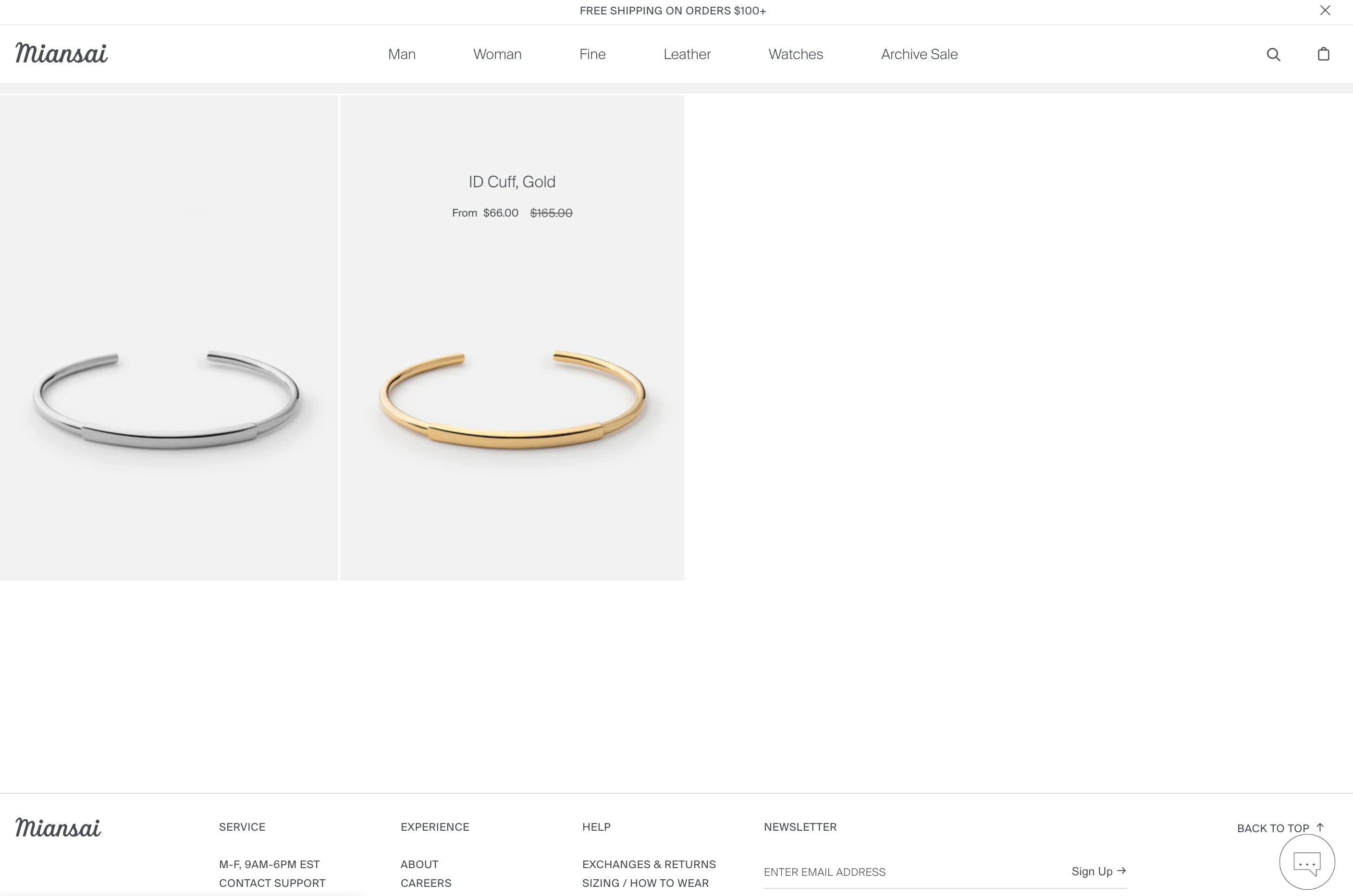 Miansai men's custom engraved bracelet product page