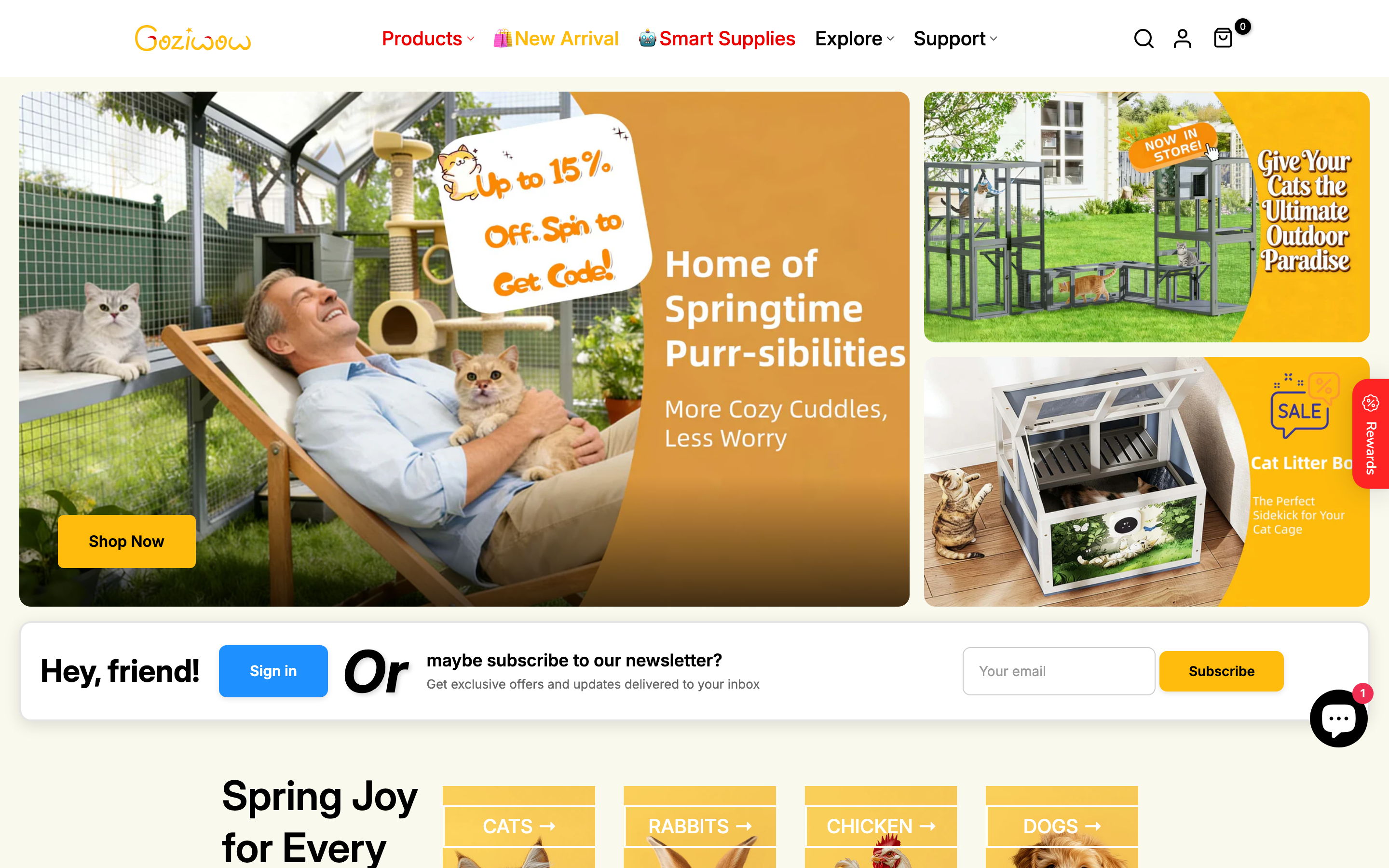 Furniture coziwow.com homepage screenshot
