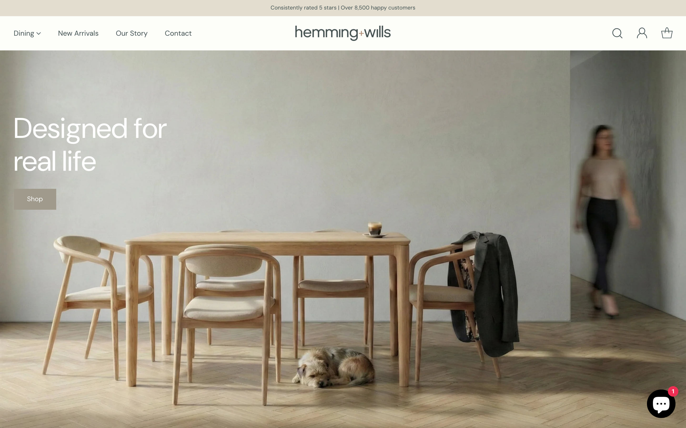Furniture hemmingandwills.co.uk homepage screenshot