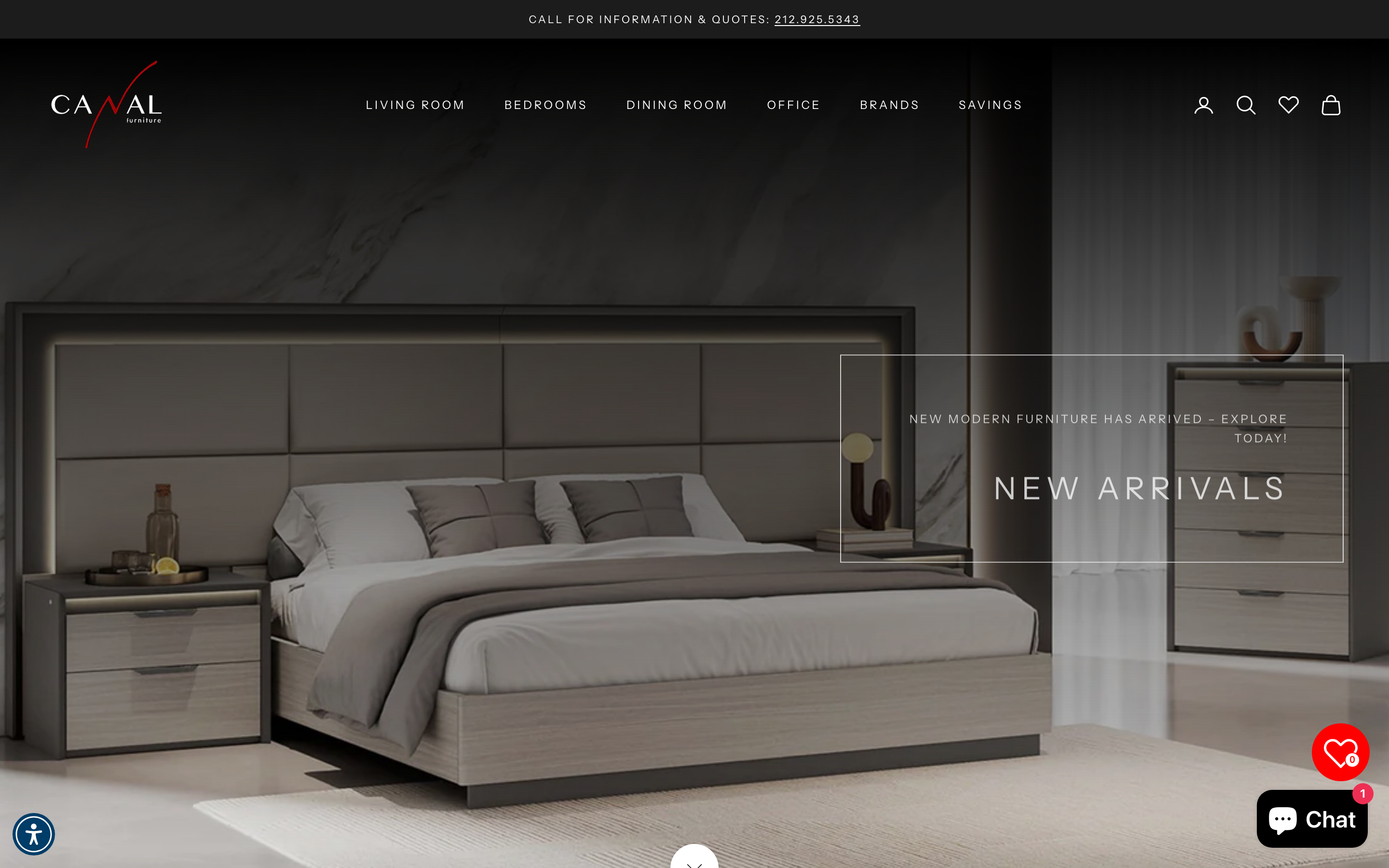 Furniture nyfurniture.com homepage screenshot