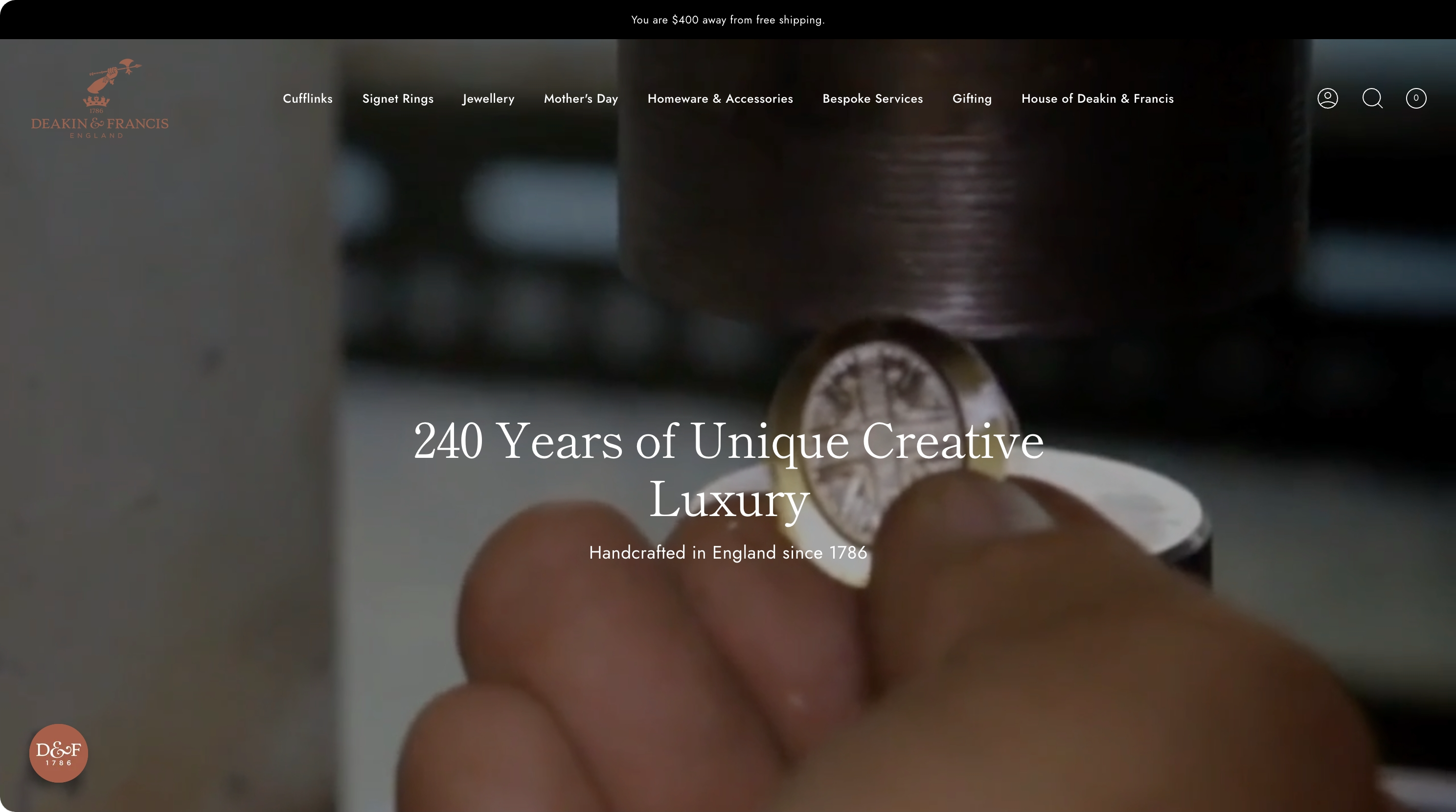 18. Deakin & Francis β 240 years of bespoke craftsmanship - Custom necklace product page on Shopify