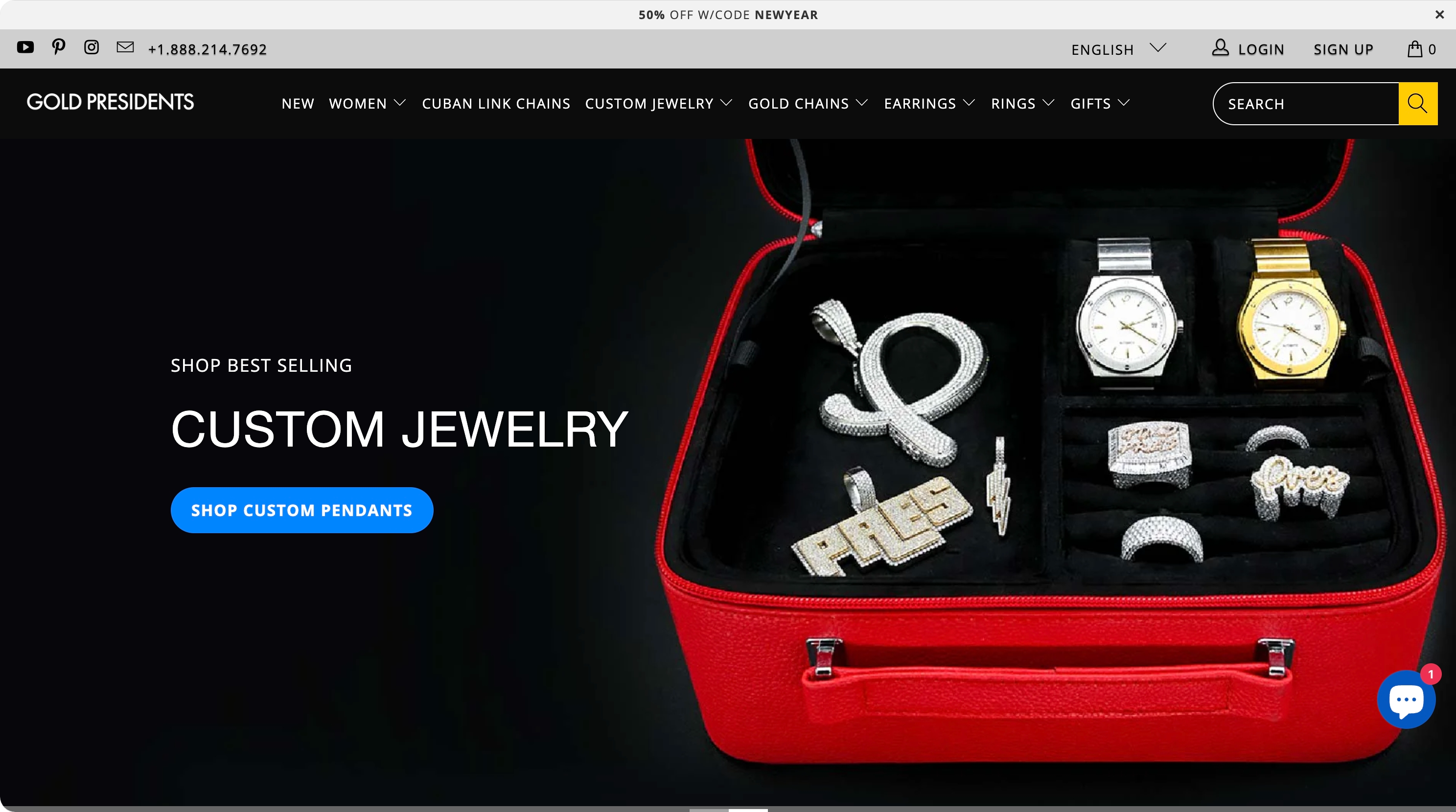 24. Gold Presidents β Custom chains and streetwear jewelry - Custom necklace product page on Shopify