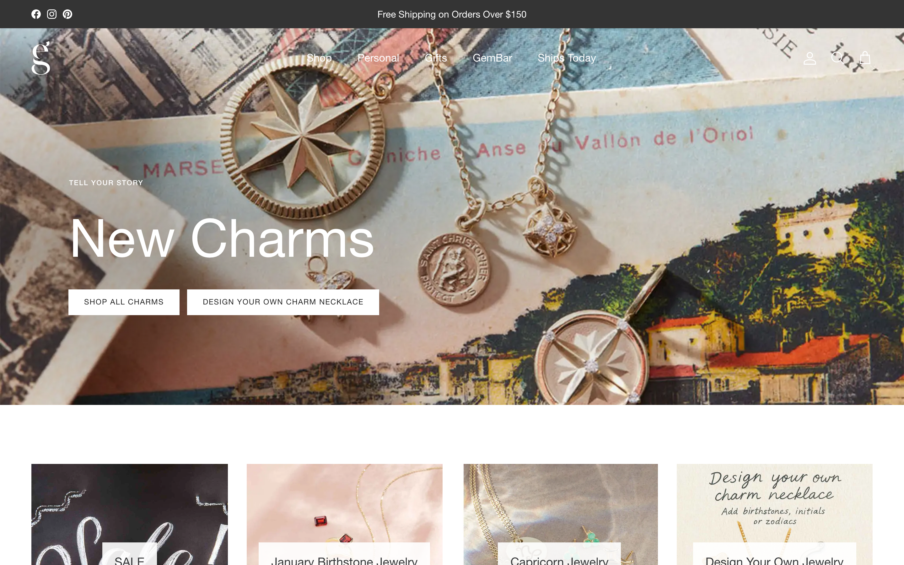 EG Jewelry homepage
