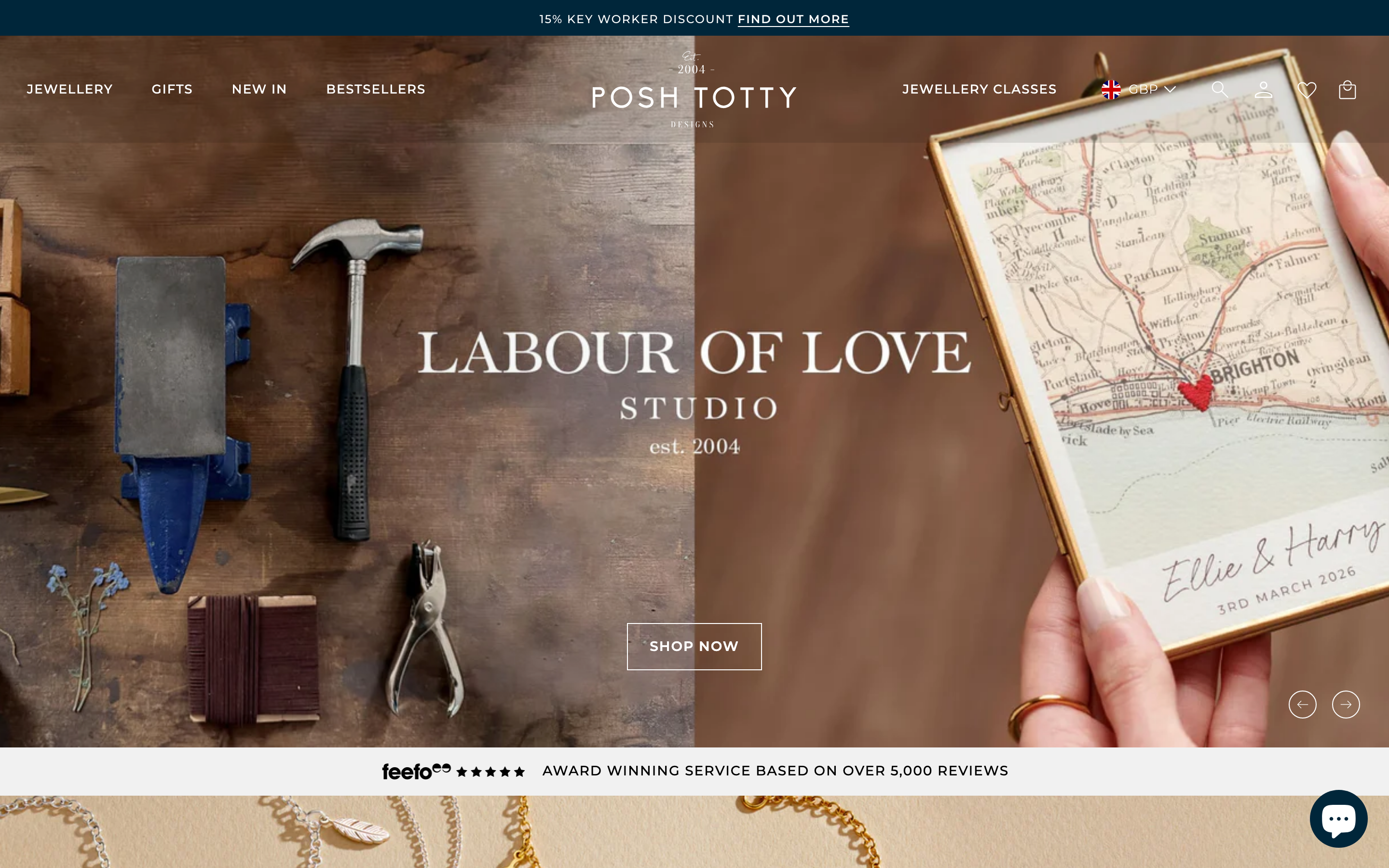Posh Totty Designs homepage