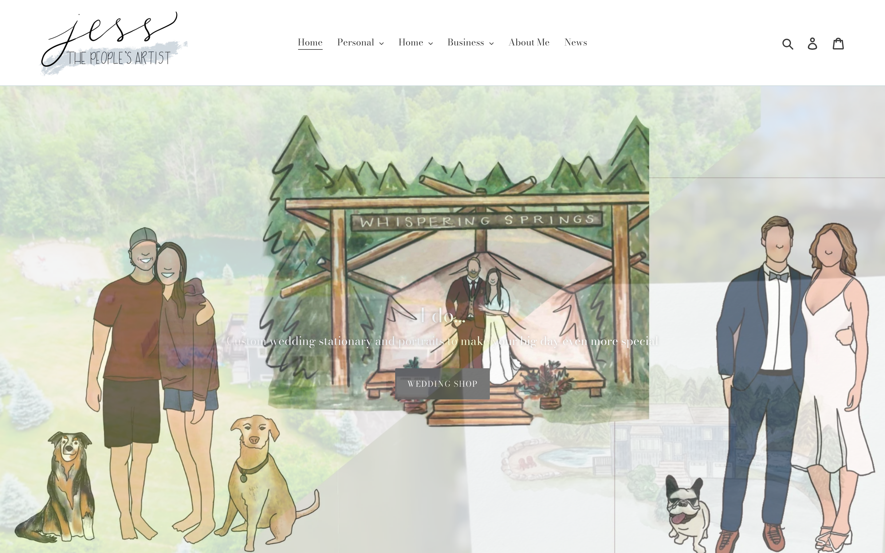 Jess Peoples Artist homepage
