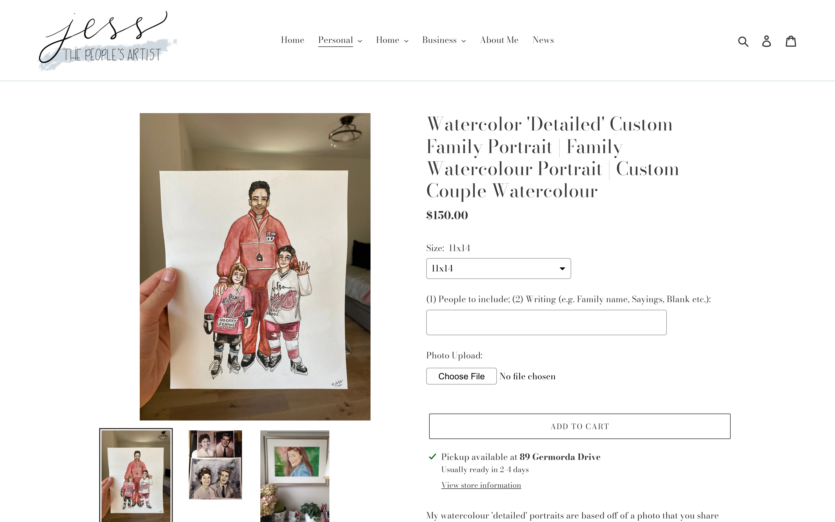 Jess Peoples Artist product page