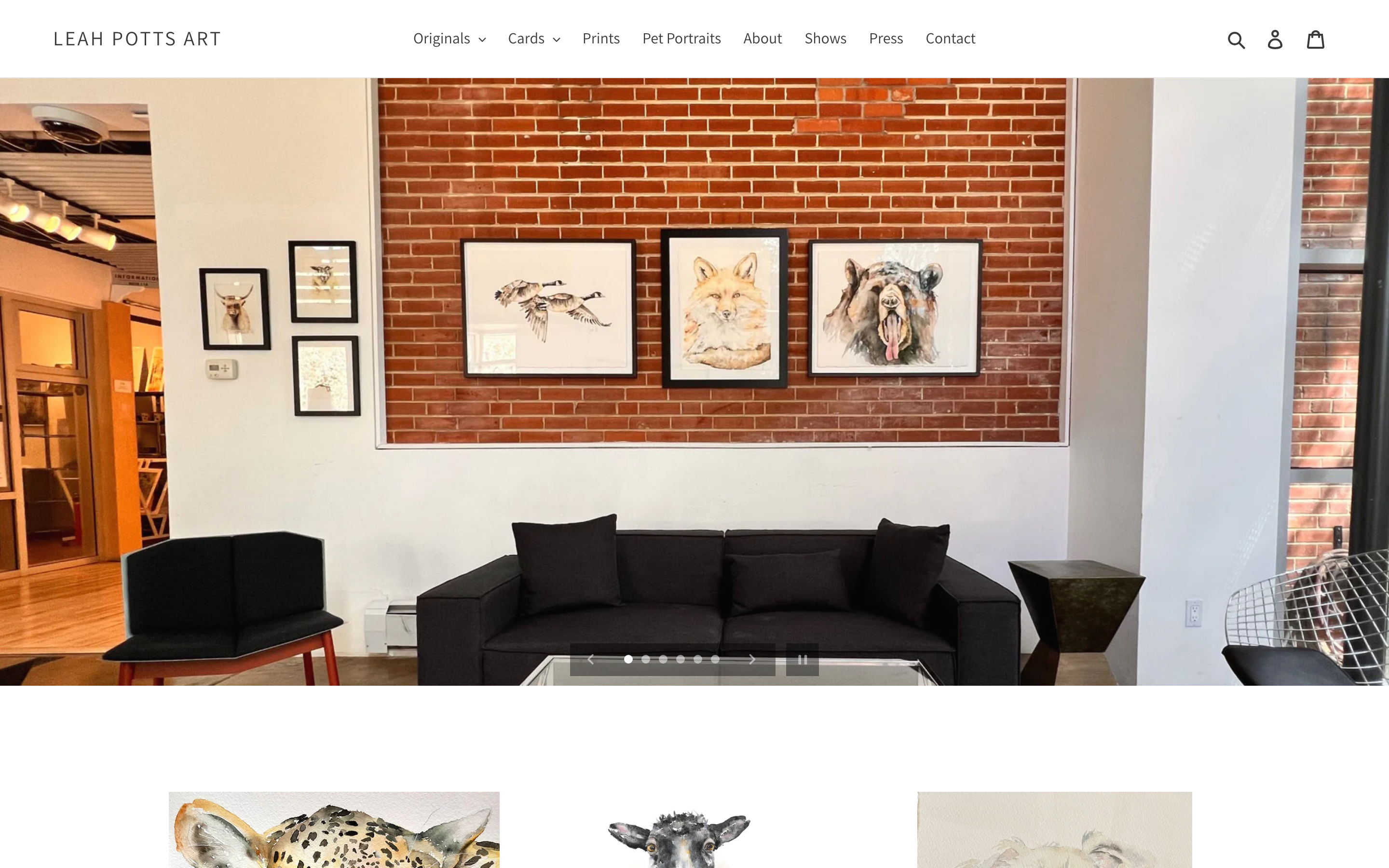 Leah Potts Art homepage