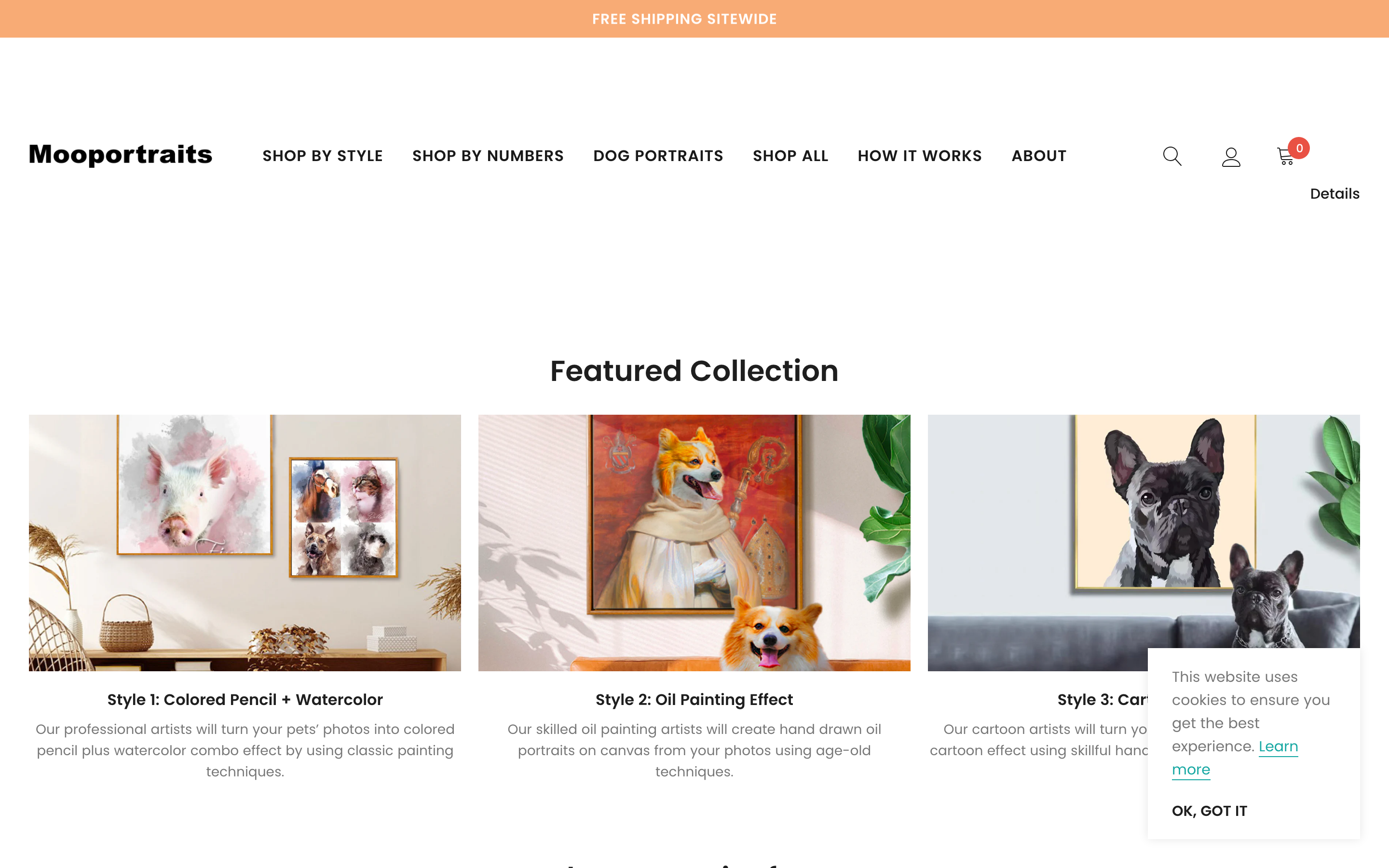 Moo Portraits homepage