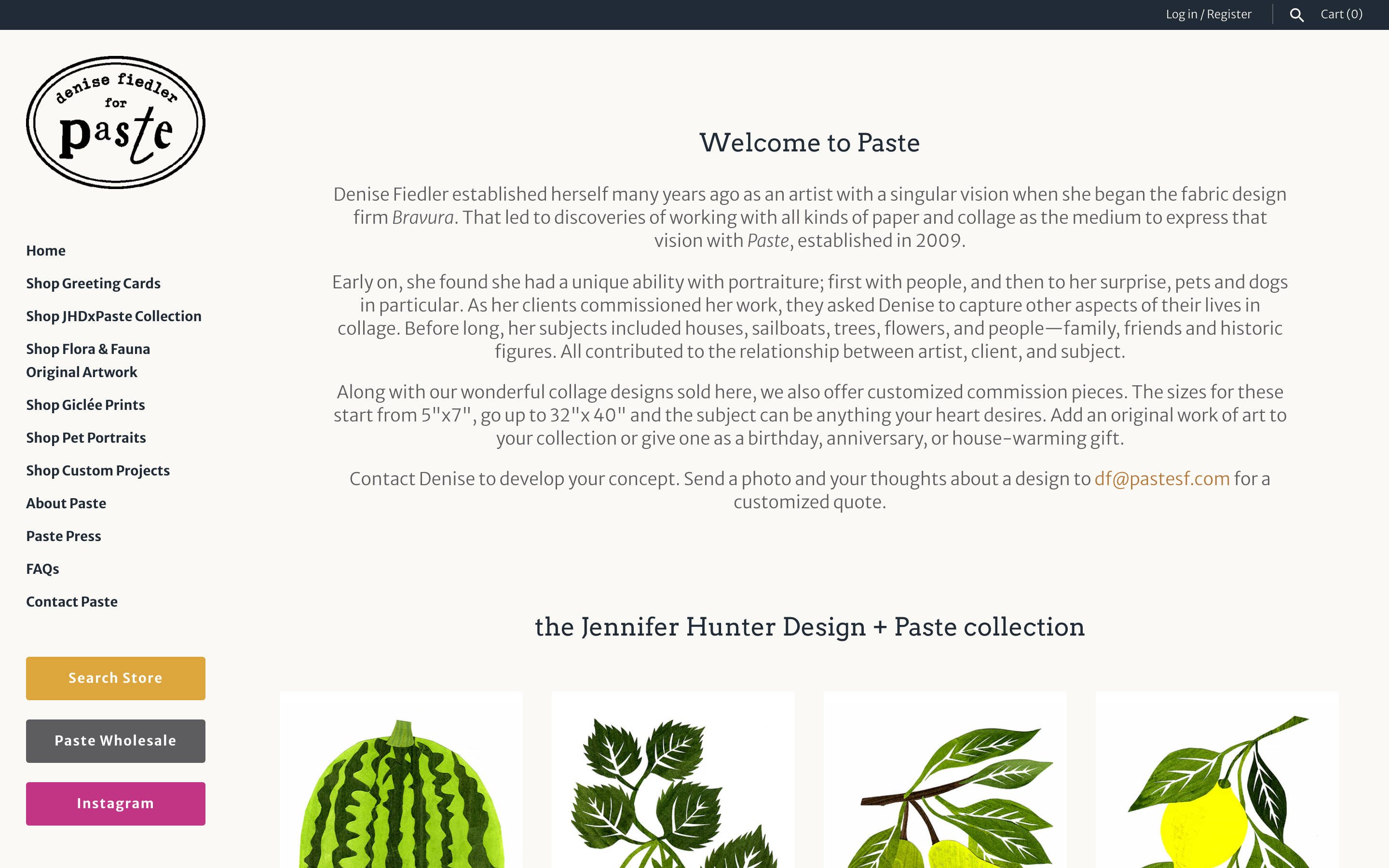 Paste homepage