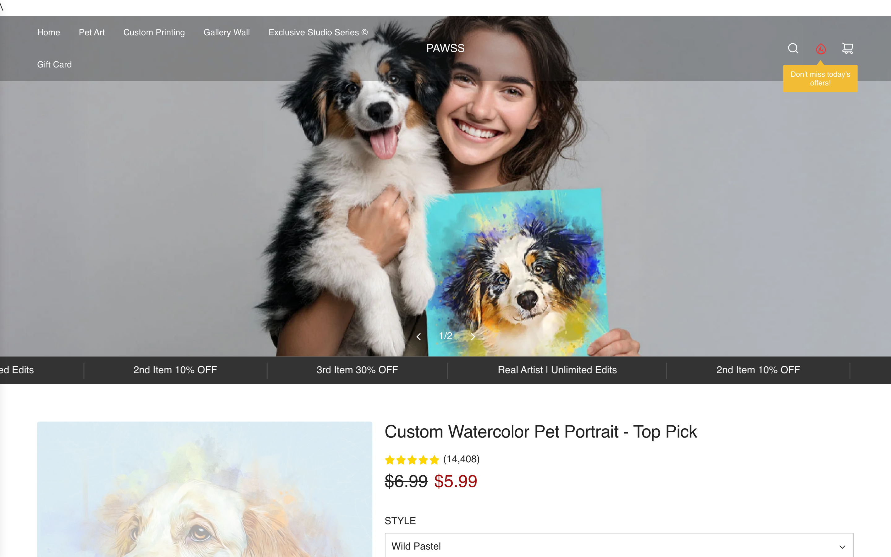 Pawss homepage