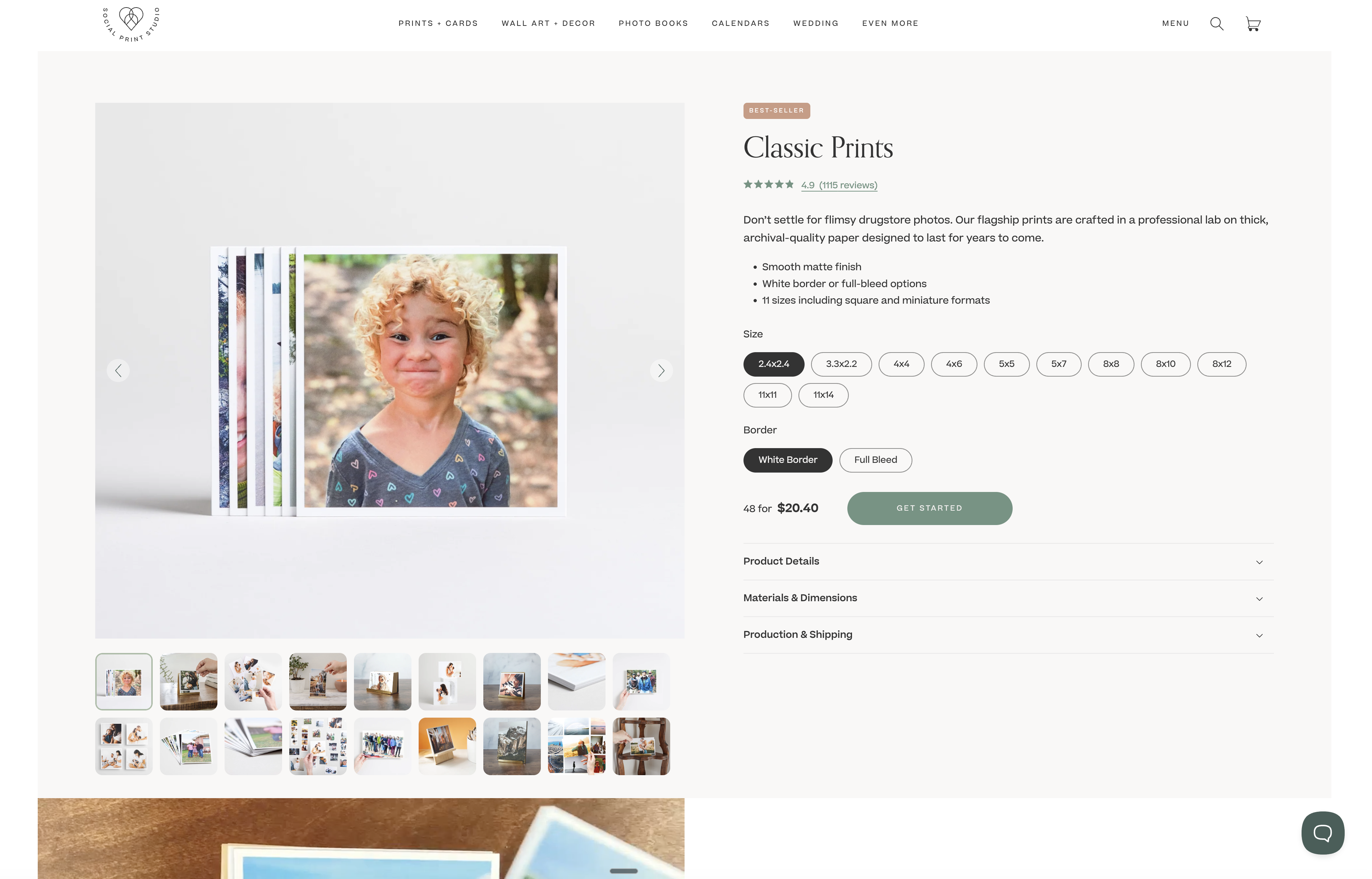 Social Print Studio product page