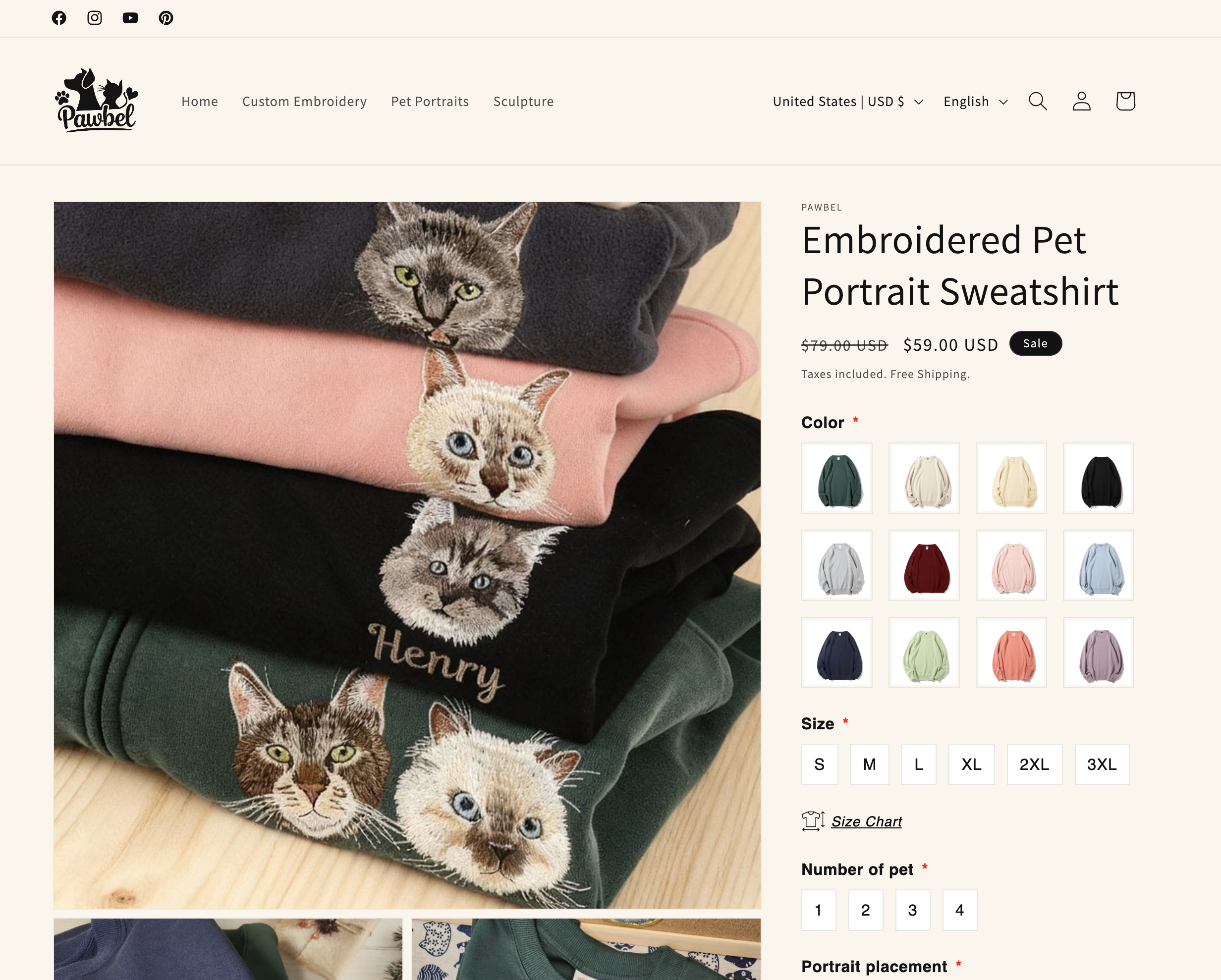 Pawbel product page