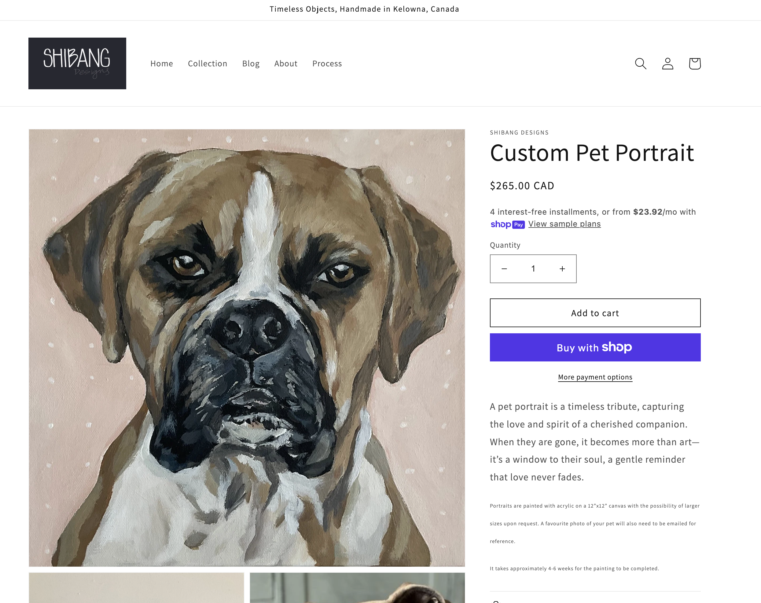 Shibang Designs product page