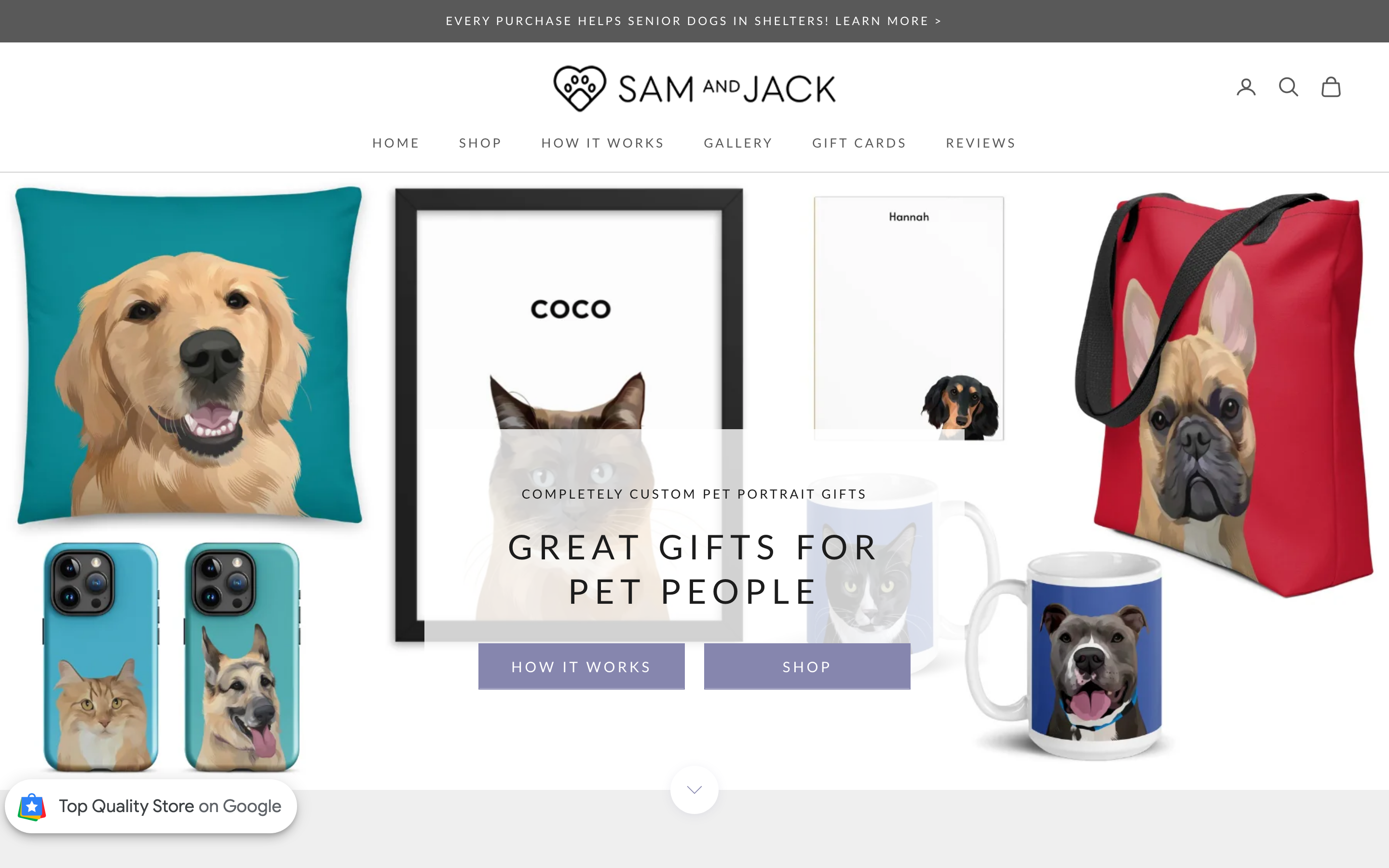 Sam & Jack homepage