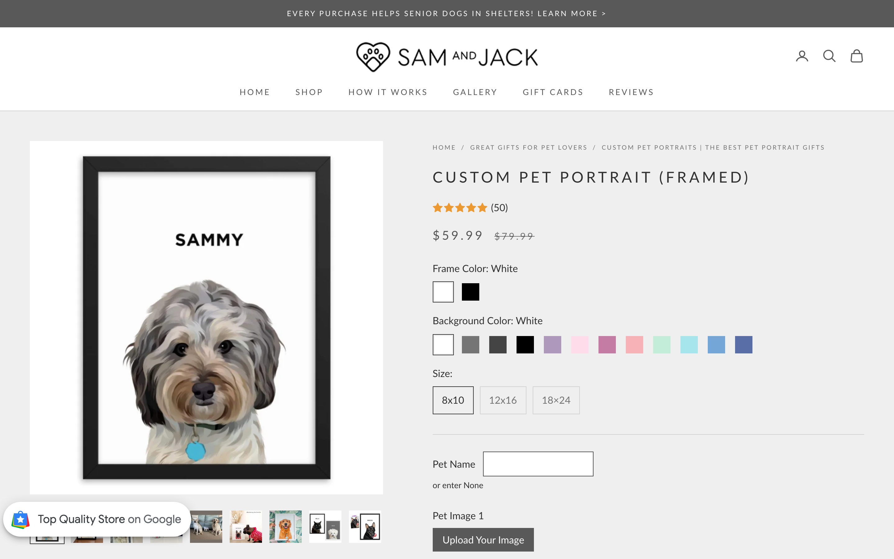 Sam & Jack product page