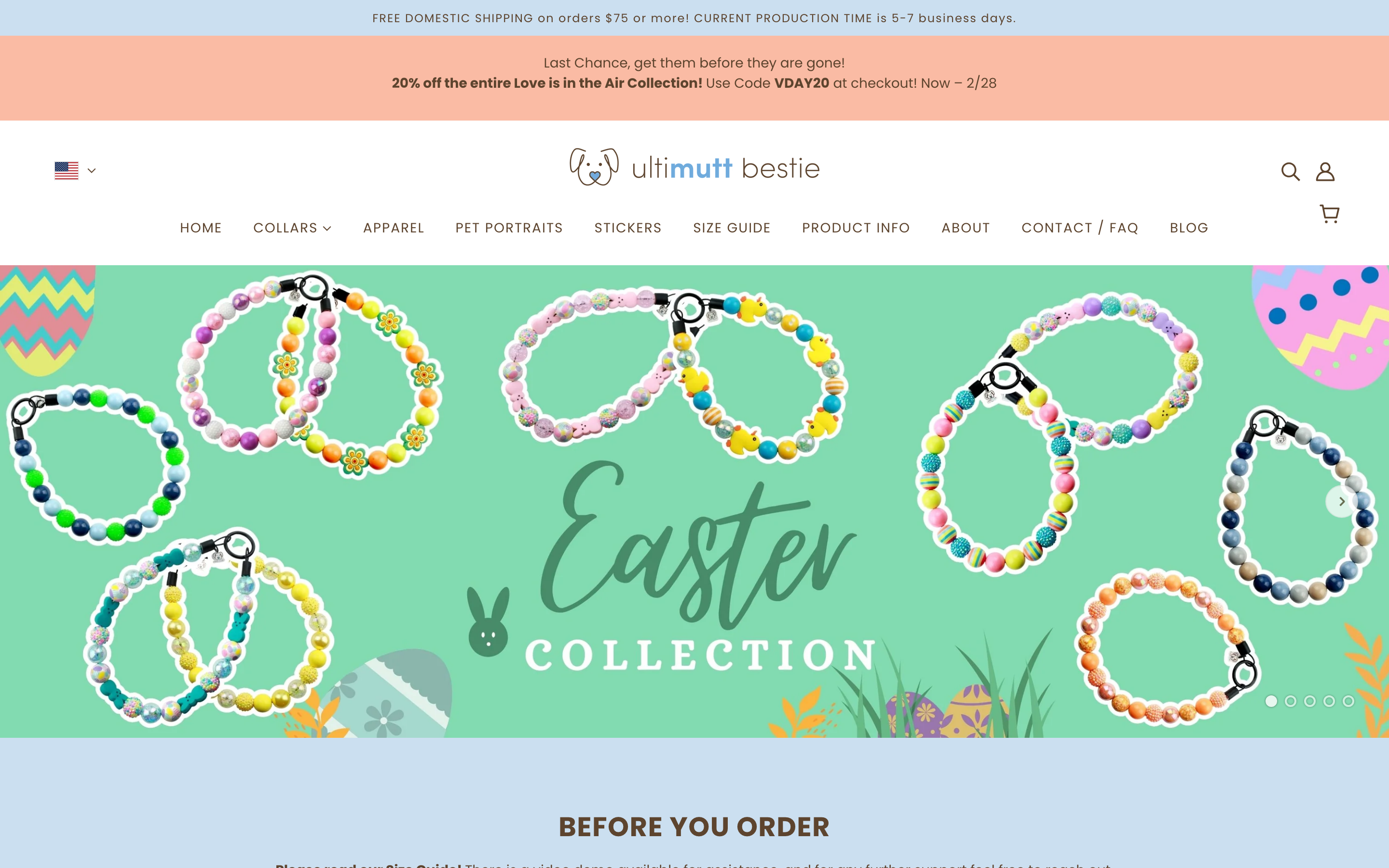 Ultimutt Bestie homepage