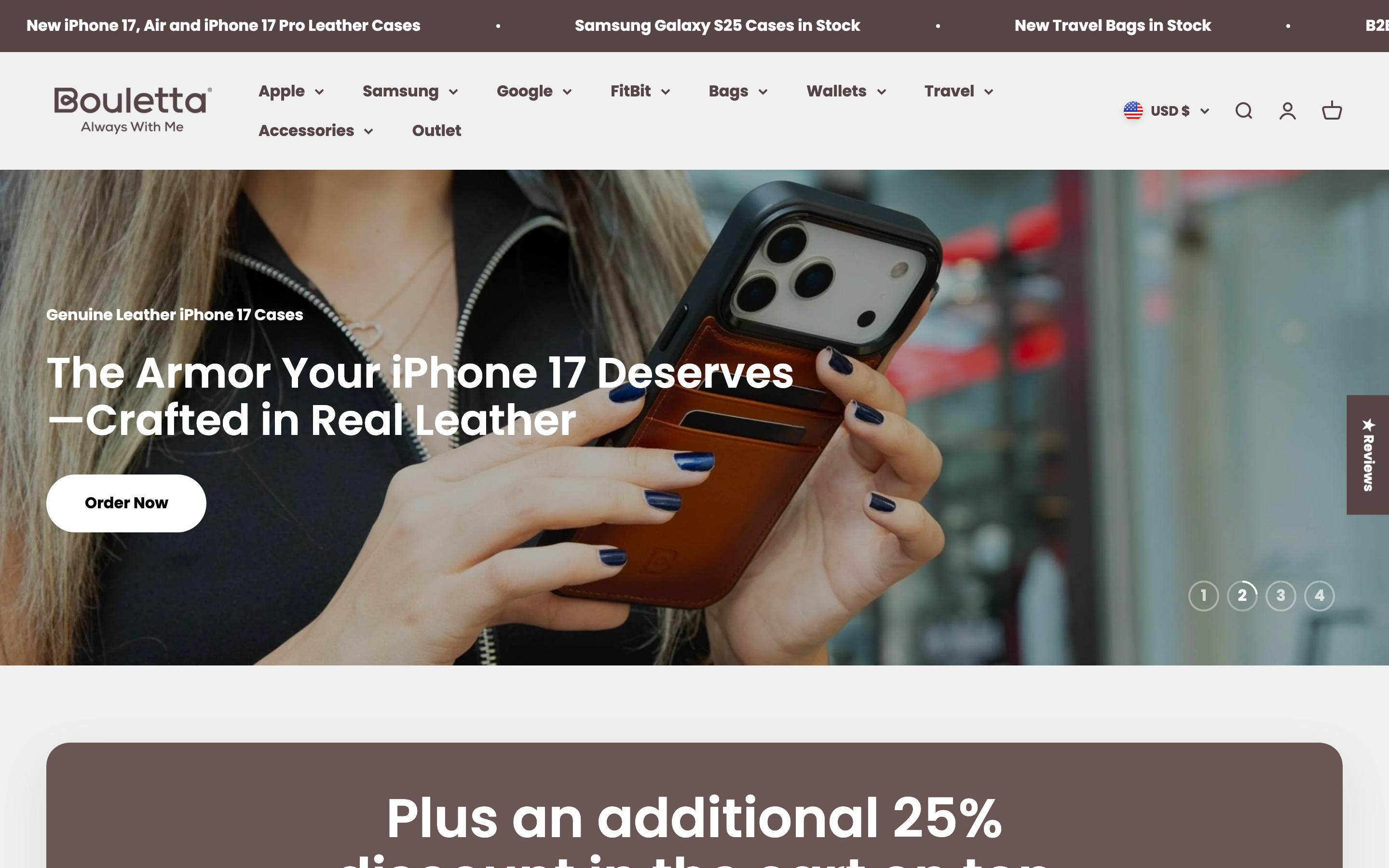 Phone Cases Bouletta Com_Home homepage screenshot showing phone cases offerings
