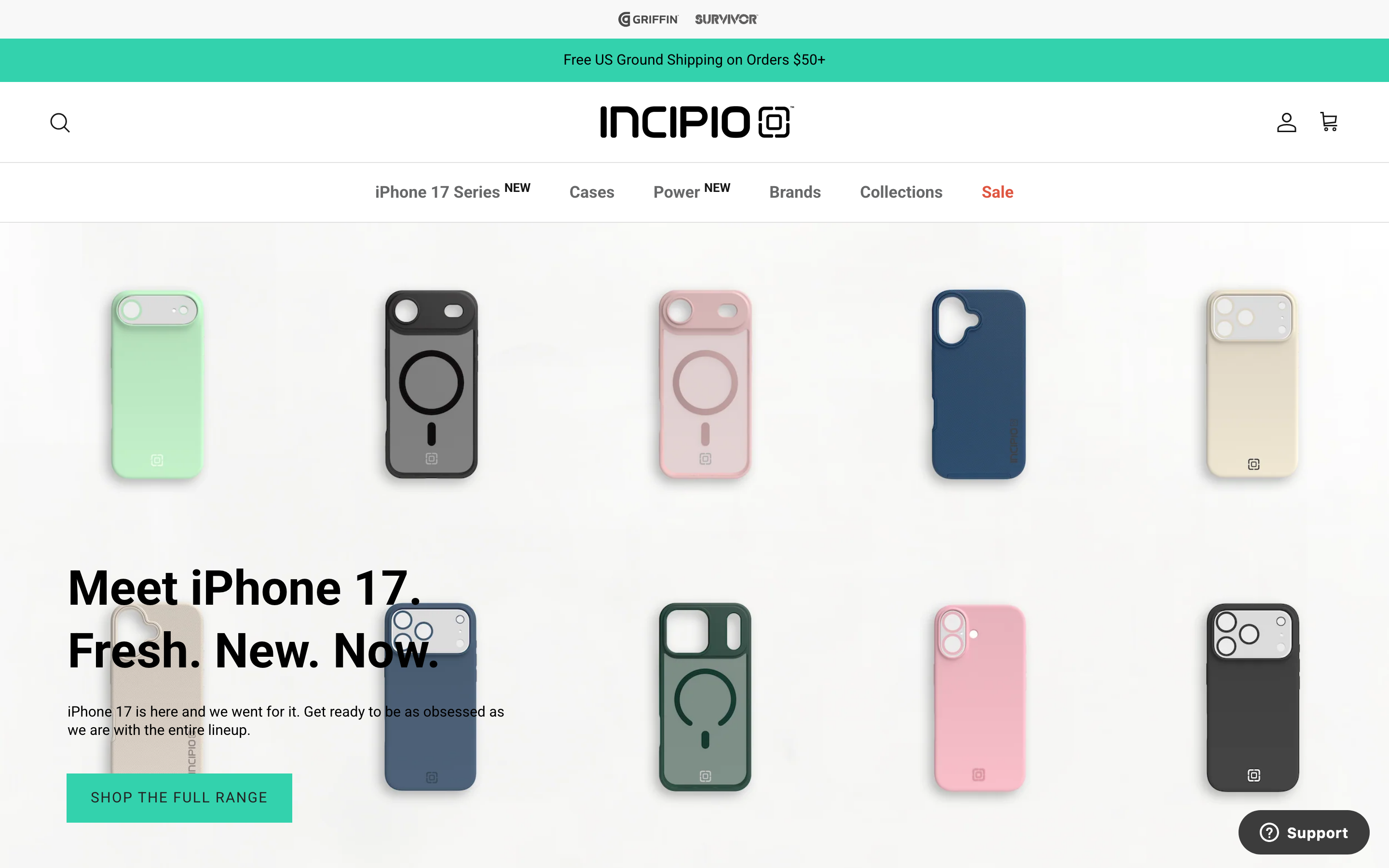 Phone Cases Incipio Com homepage screenshot showing phone cases offerings