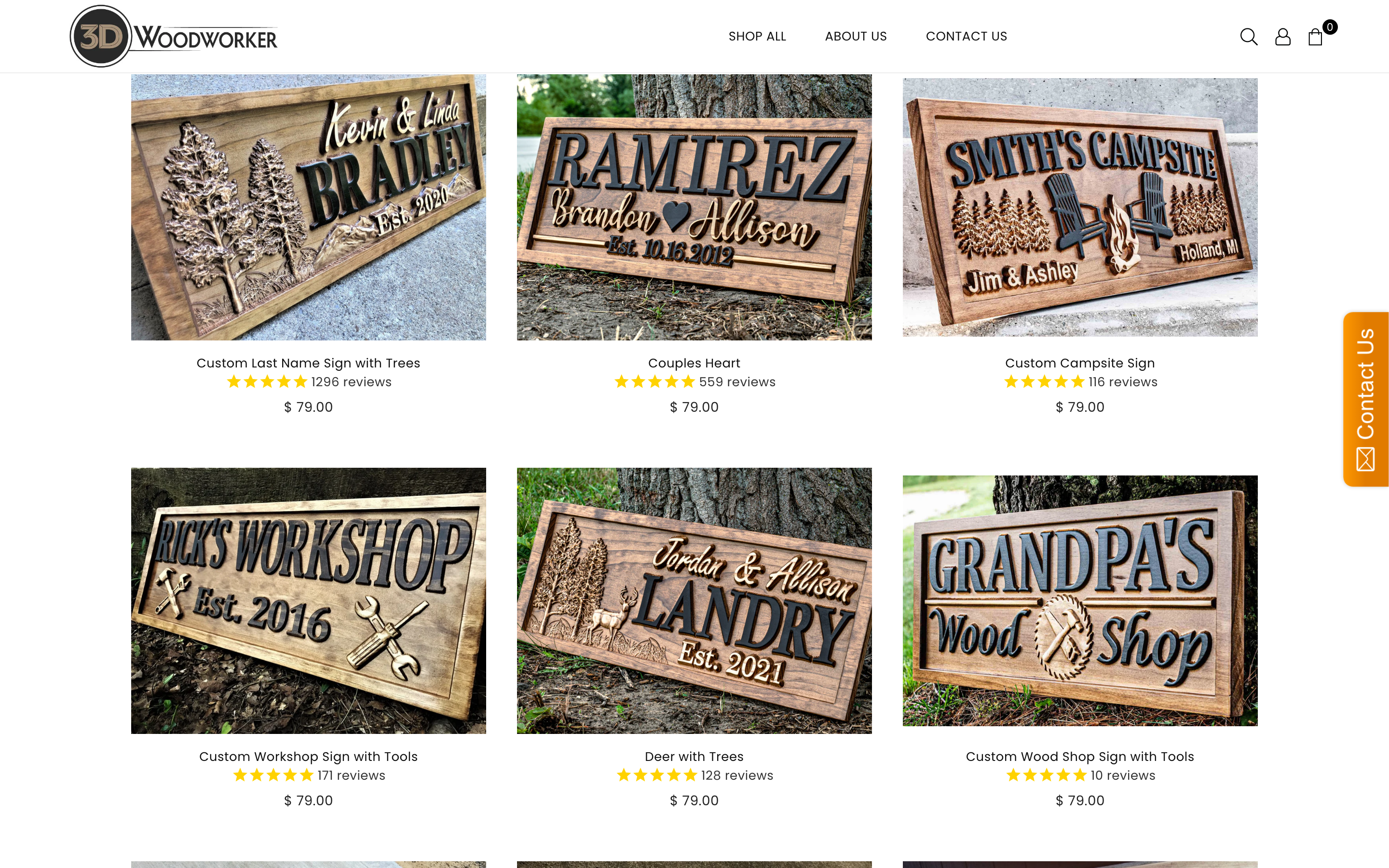 Plaques 3dwoodworker.com homepage screenshot