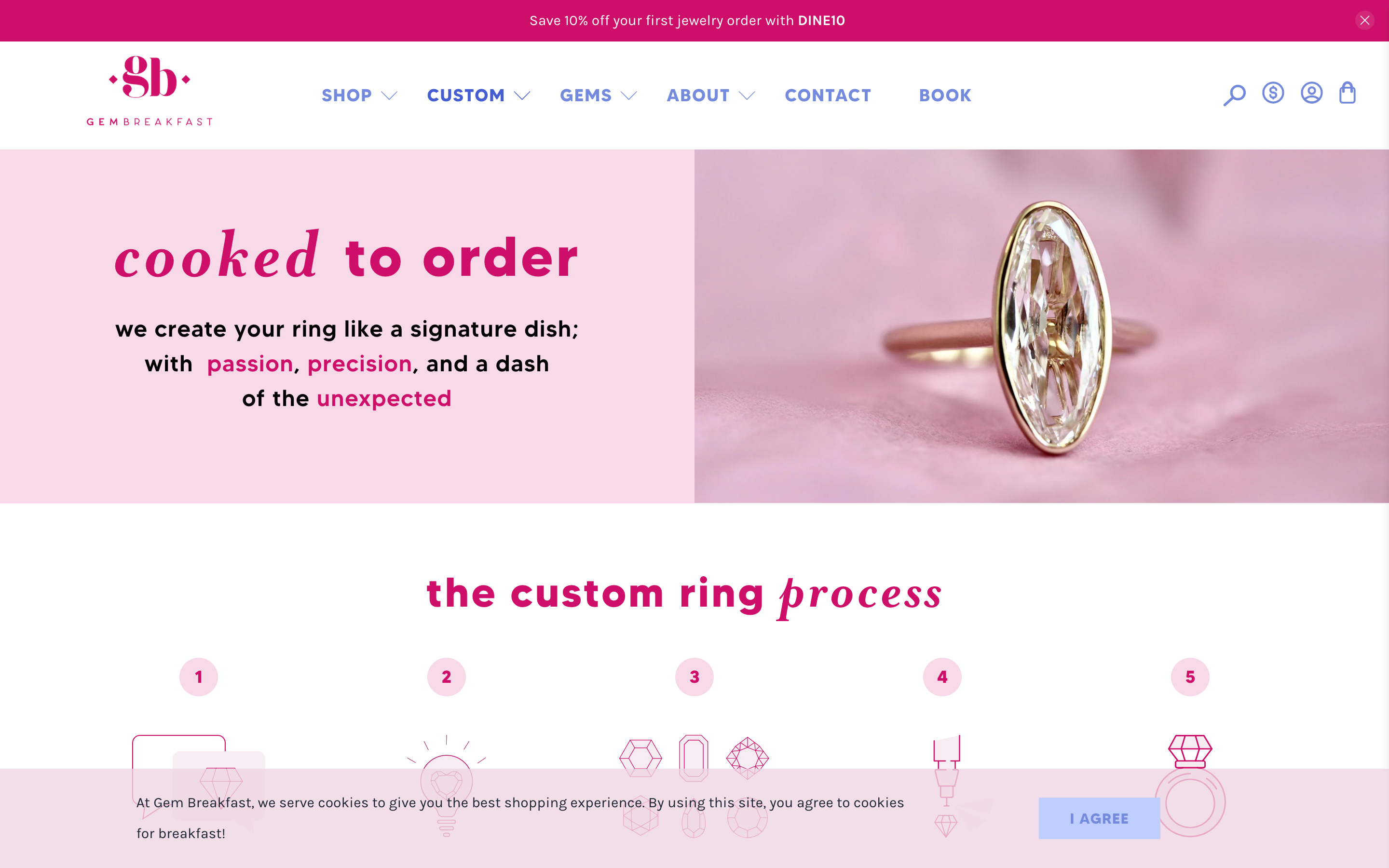 Rings  Gembreakfast Com customizer screenshot showing rings offerings