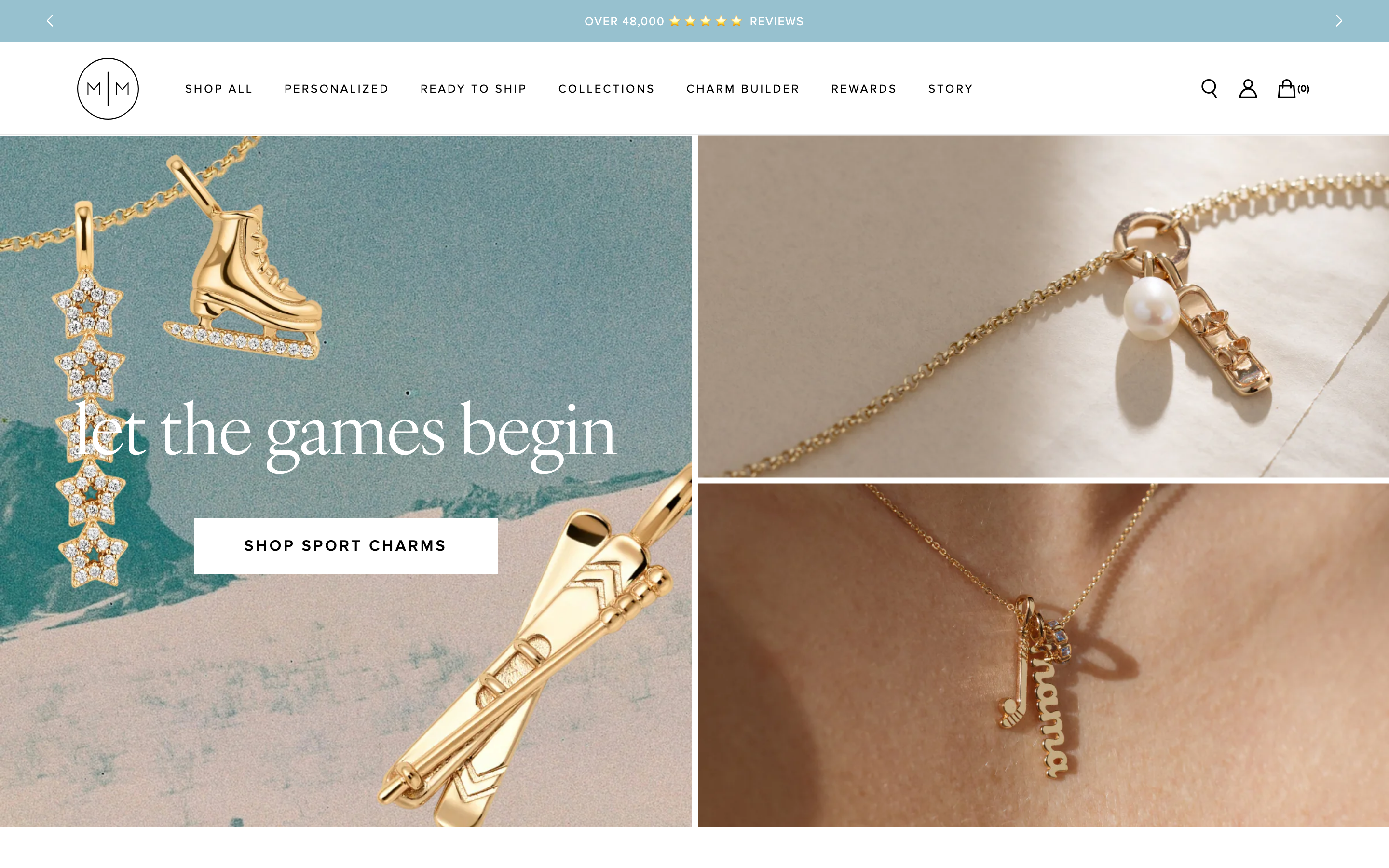 Rings  Madebymary Com homepage screenshot showing rings offerings