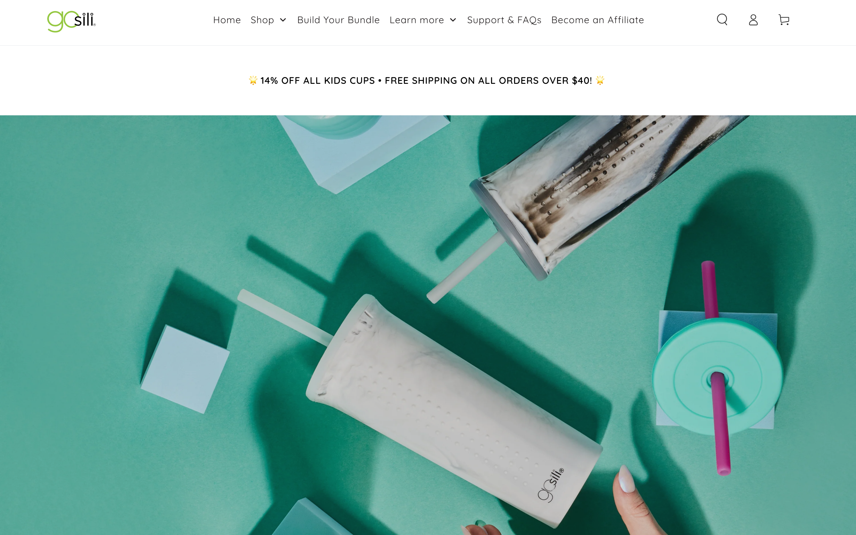 GoSili Shopify store homepage screenshot