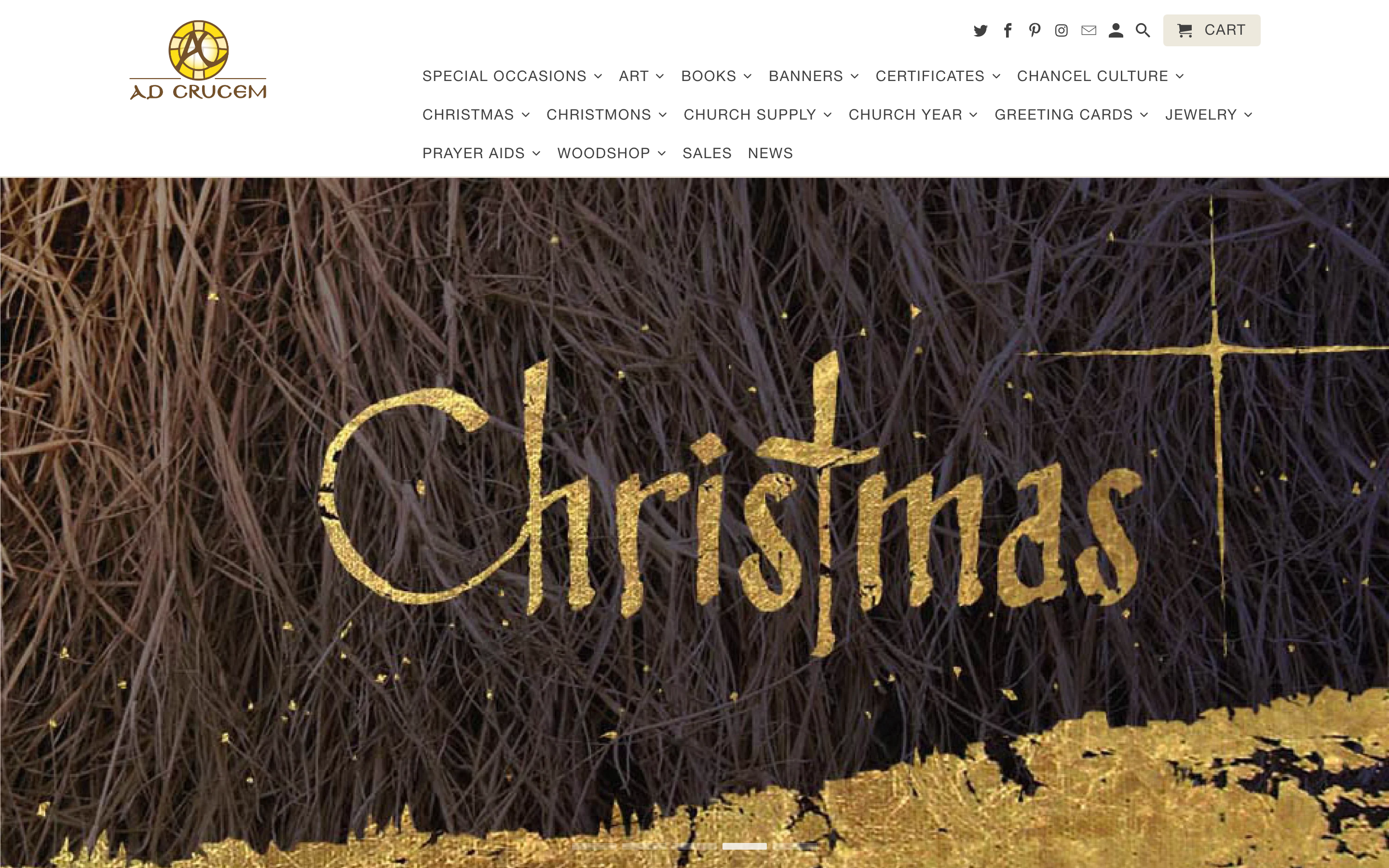 Wall Art adcrucem.com homepage screenshot