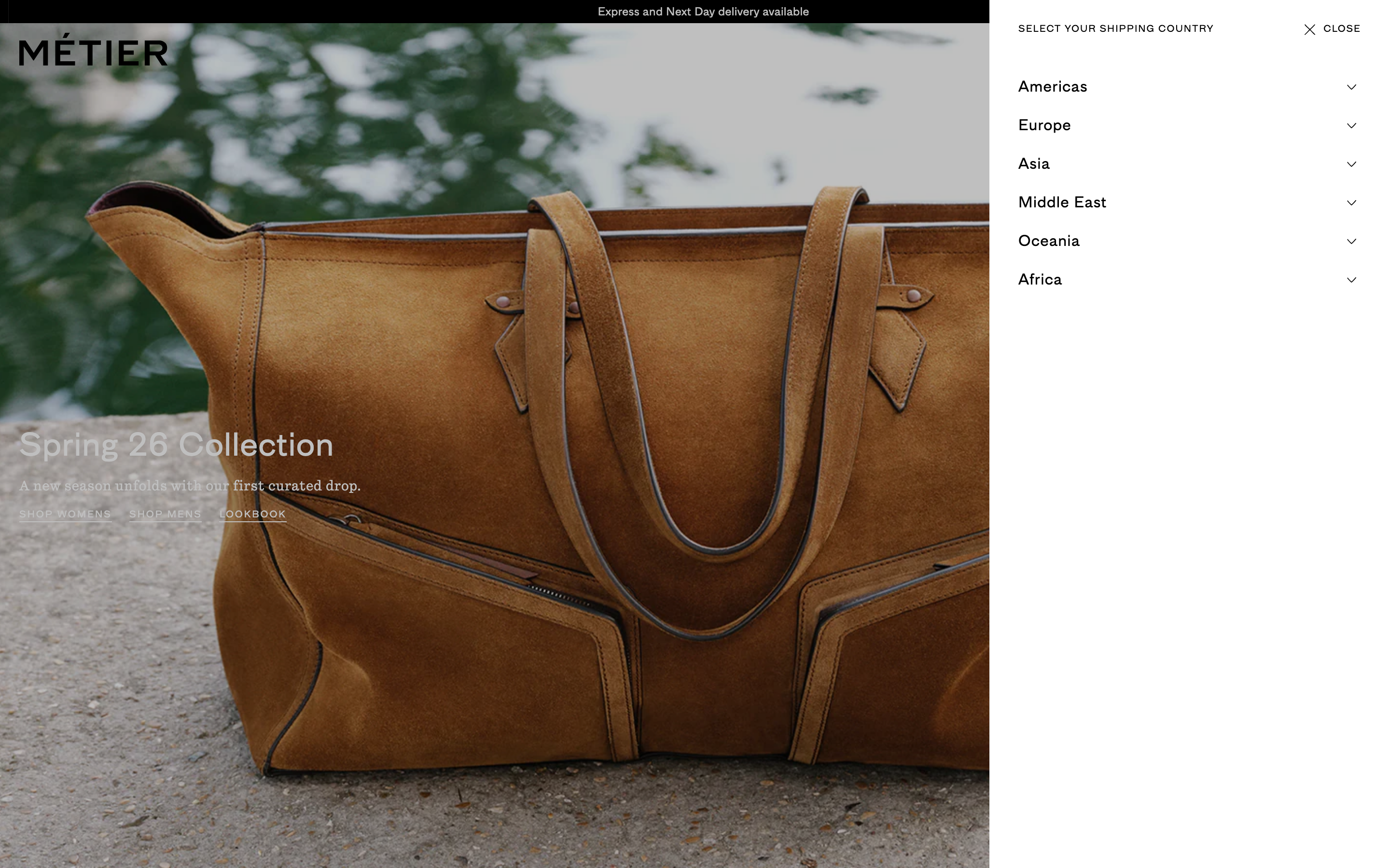 Wallets metier.com homepage screenshot